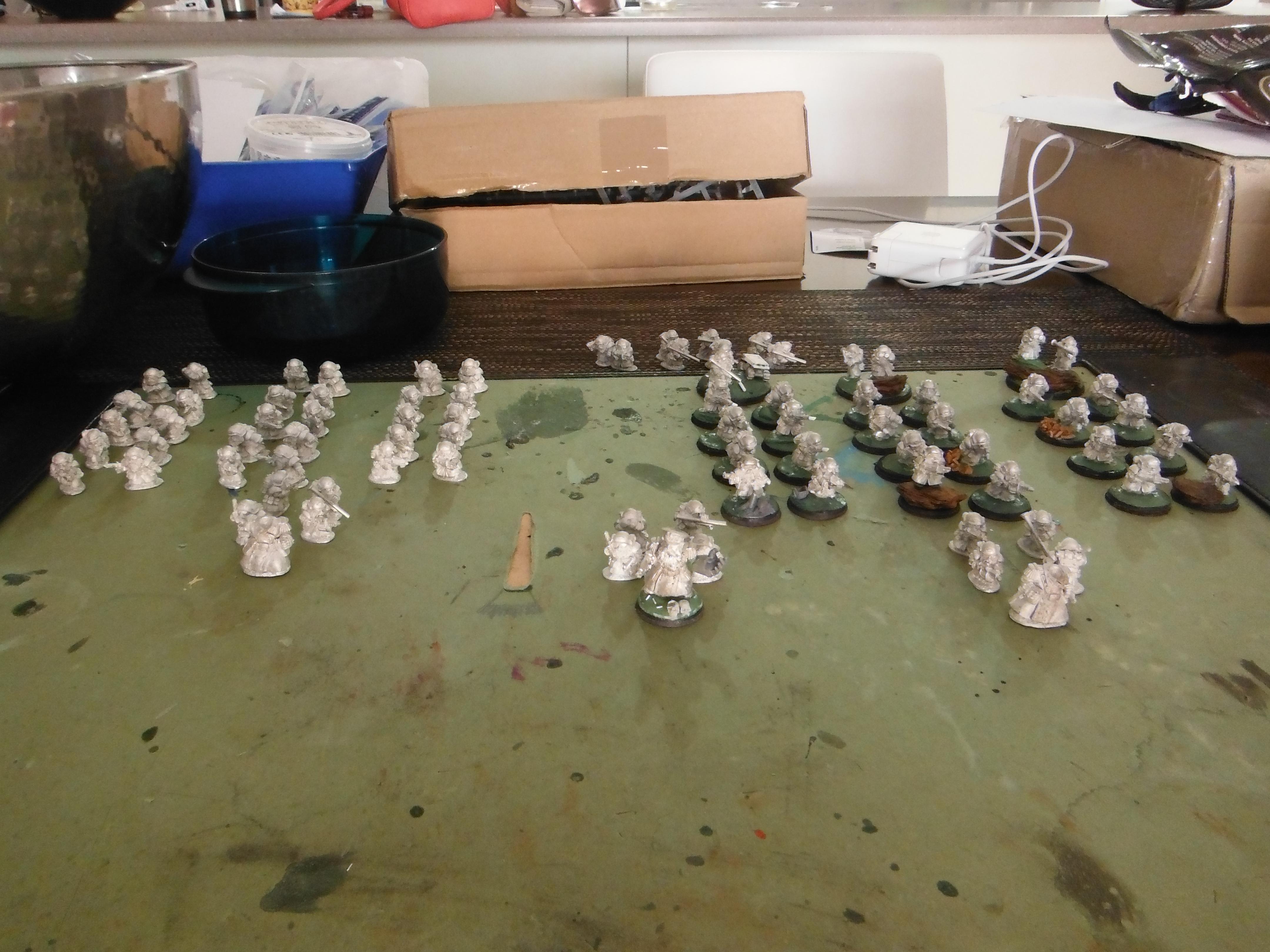 Squats, two platoons