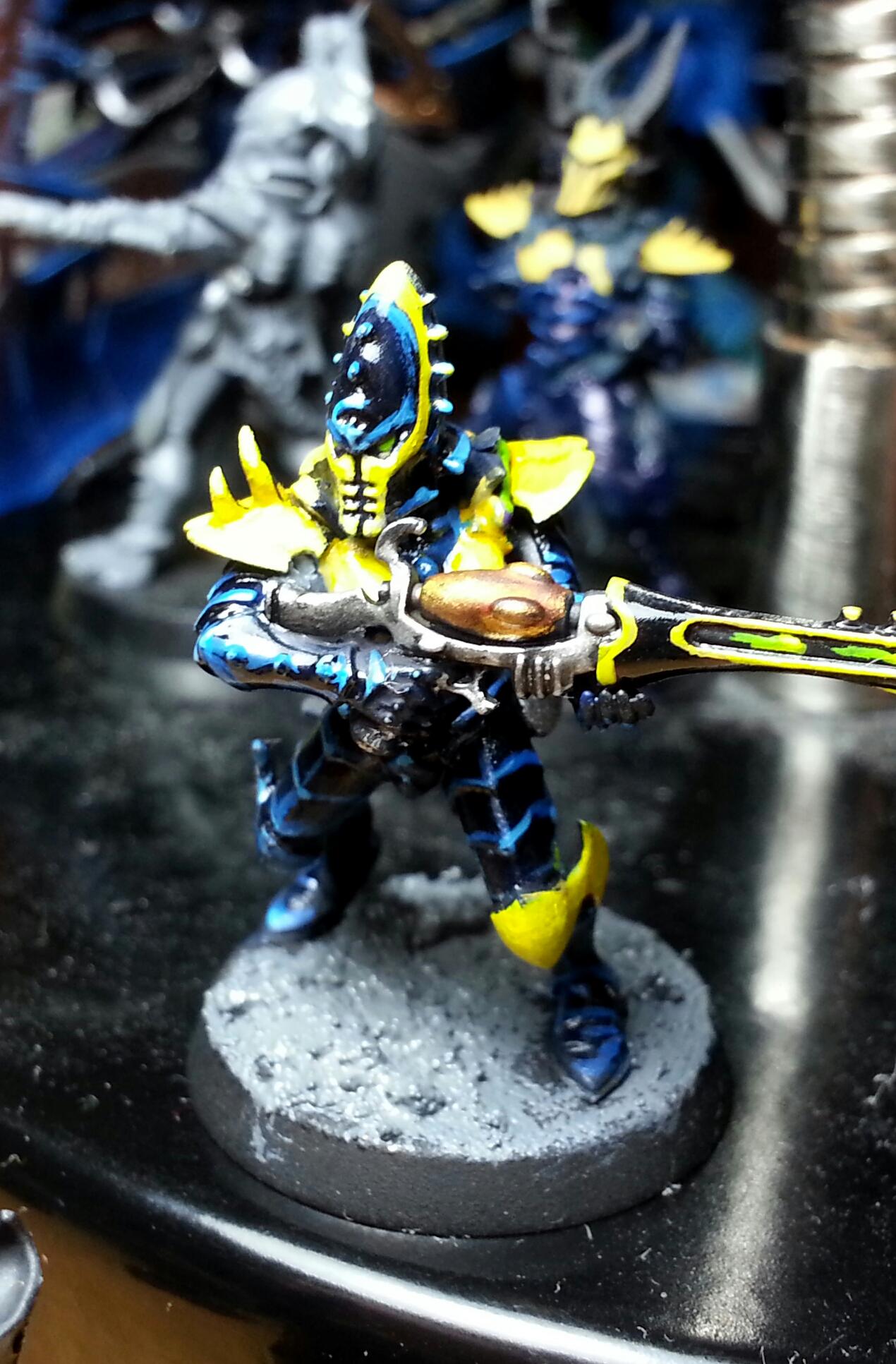 Blue, Dark, Eldar, Kabalite, Warriors, Yellow