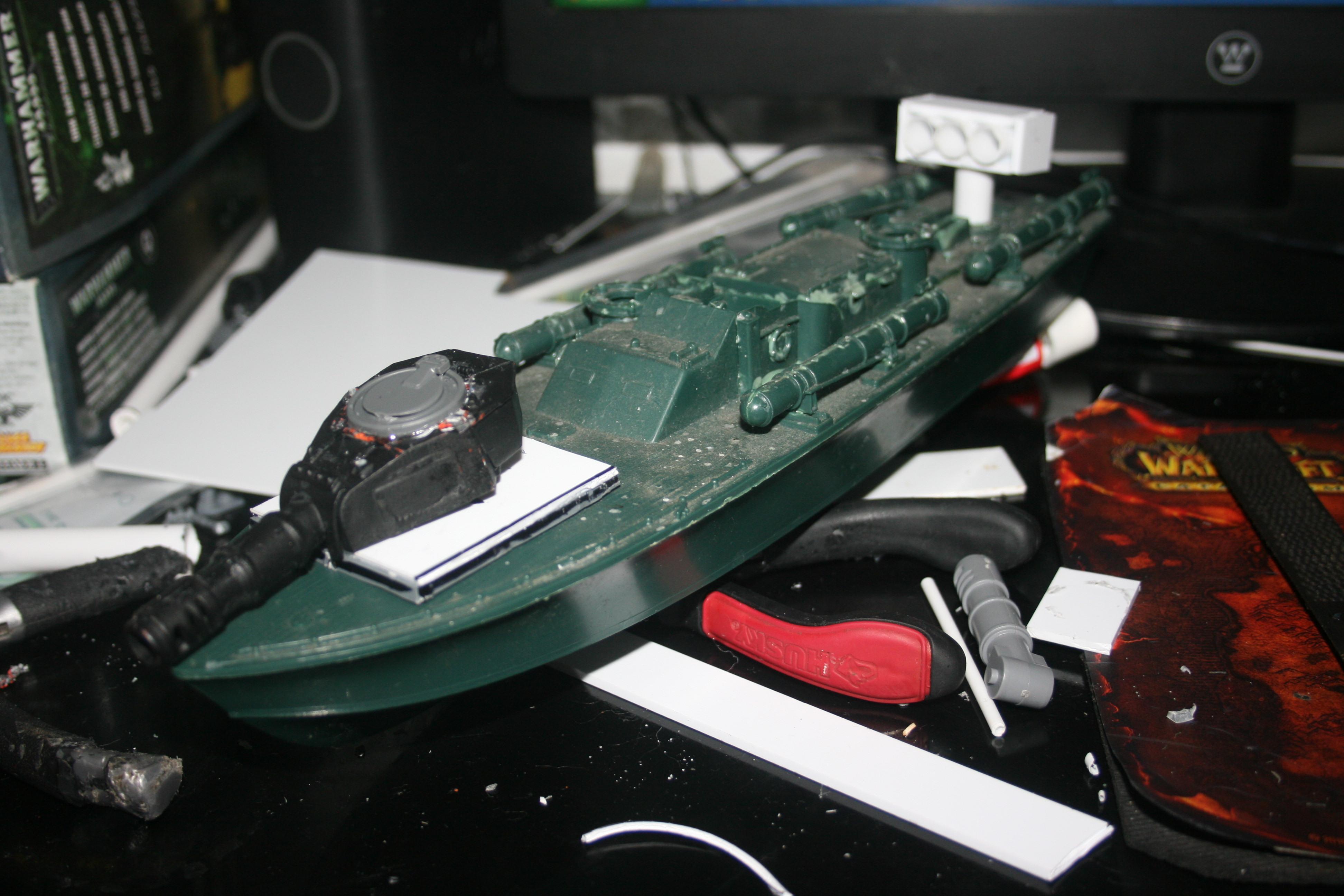 PT boat model. 