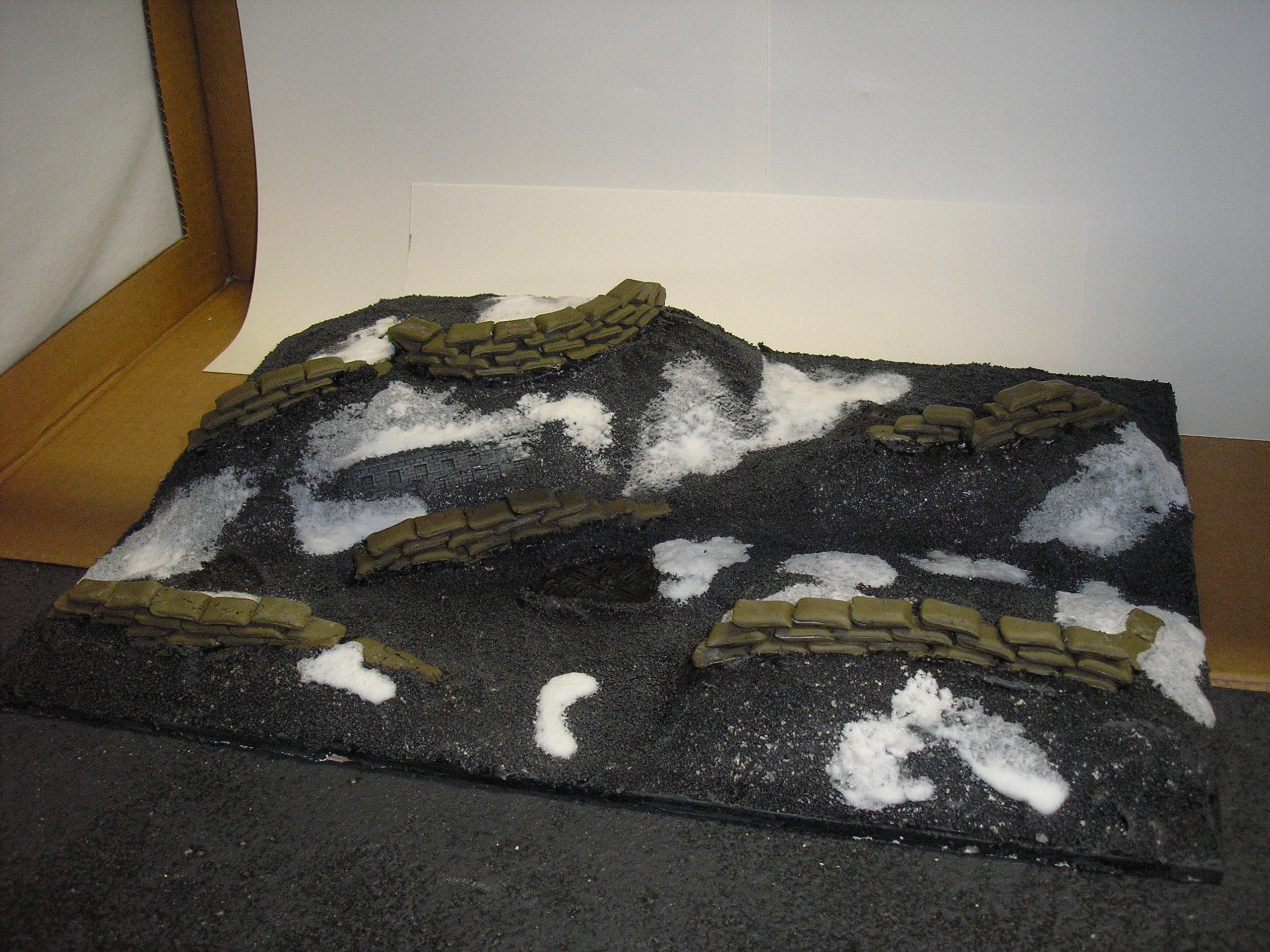 Sandbags, Terrain, Warhammer 40,000, Winter