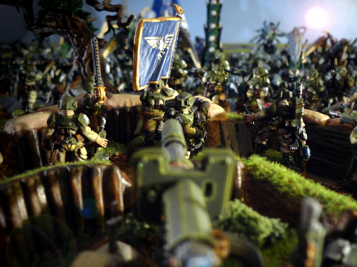 Campaign, Imperial Guard, Lascannon Heavy Weapons Team, Space Marines, Tyranids, Warhammer 40,000