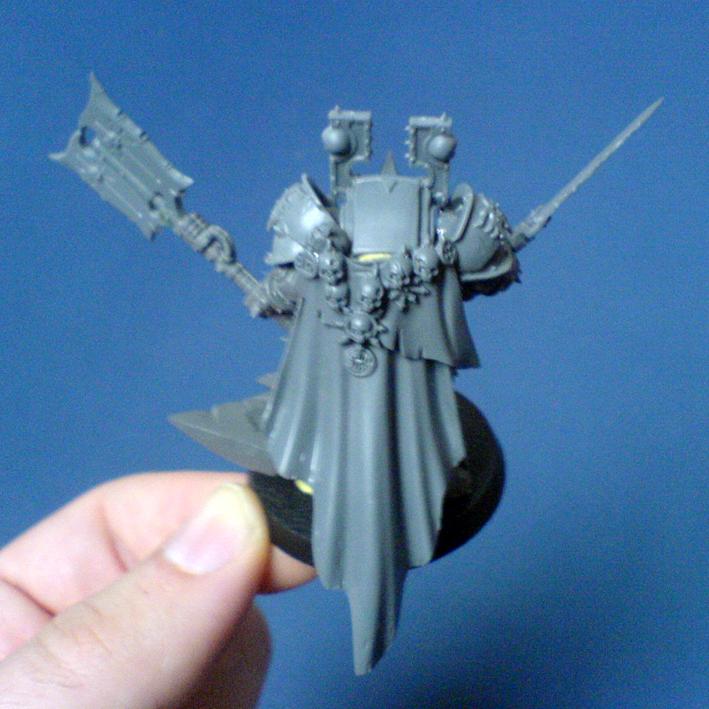 40k. Chaos, Chaos Lord, Chaos Space Marines, Conversion, Khorne, Lorimar, Terminator Armor, Work In Progress, World Eaters