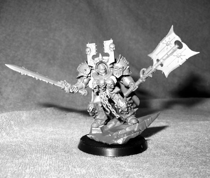 40k. Chaos, Chaos Lord, Chaos Space Marines, Conversion, Khorne, Lorimar, Terminator Armor, Work In Progress, World Eaters