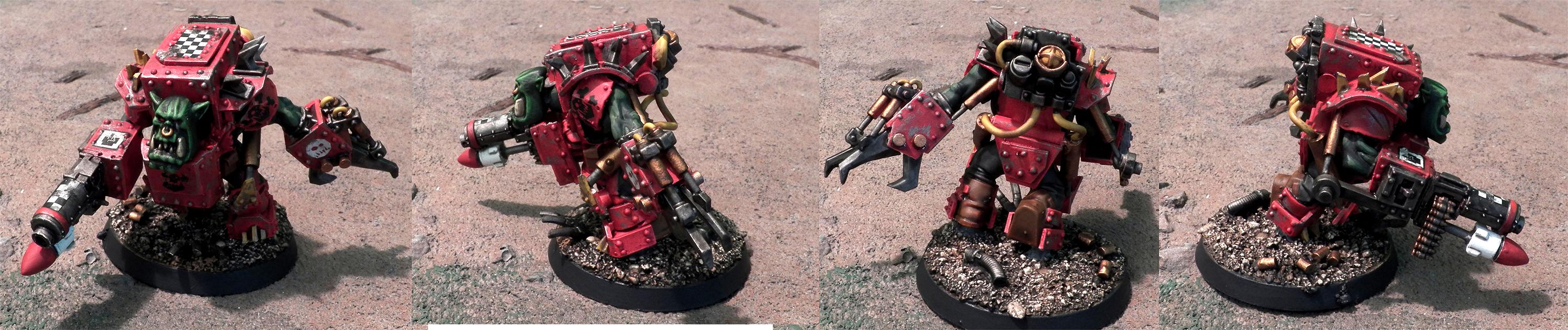 Mega-armor, Nob, Orks, Ouze, Scratch Build, Warhammer 40,000