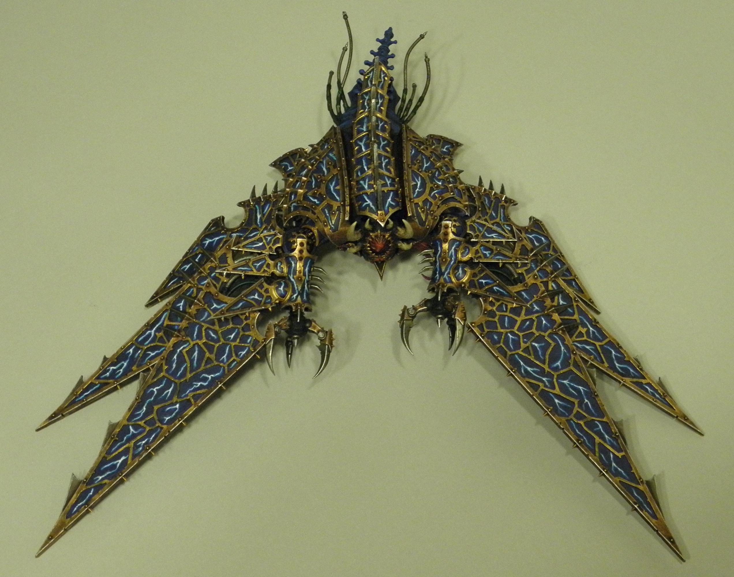 Chaos, Chaos Space Marines, Conversion, Daemonic Possession, Daemonmachine, Daemons, Flyer, Heldrake, Night Lords, Traitor Legions, Warhammer 40,000, Warhammer Fantasy