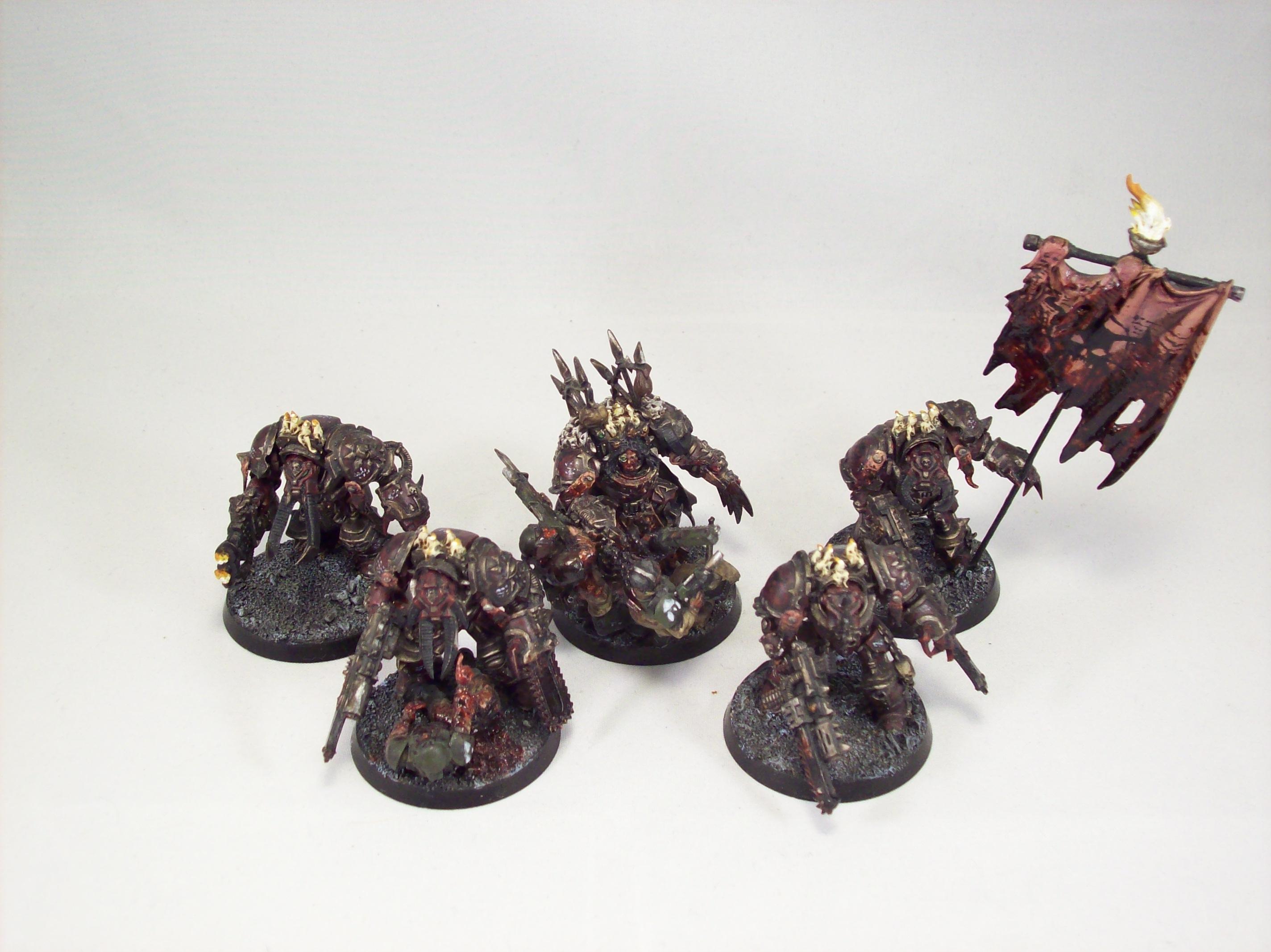 Chaos Space Marines, Chaos Terminators, Terminator Armor, Warhammer 40,000, Word Bearers