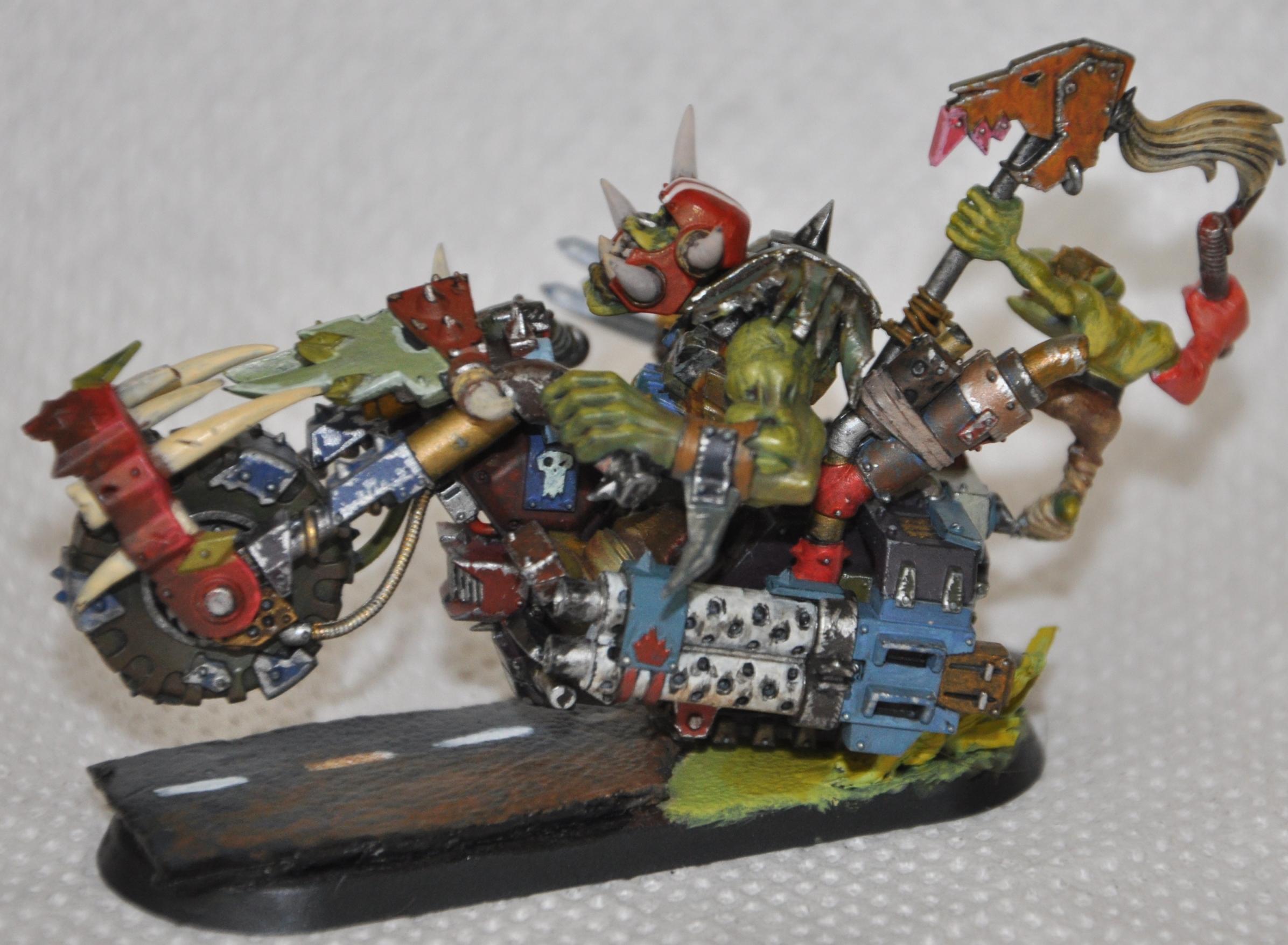 Bike, Conversion, Dakka Dakka, Fast, Moto, Nob, Orcs, Orks, Waaagh!