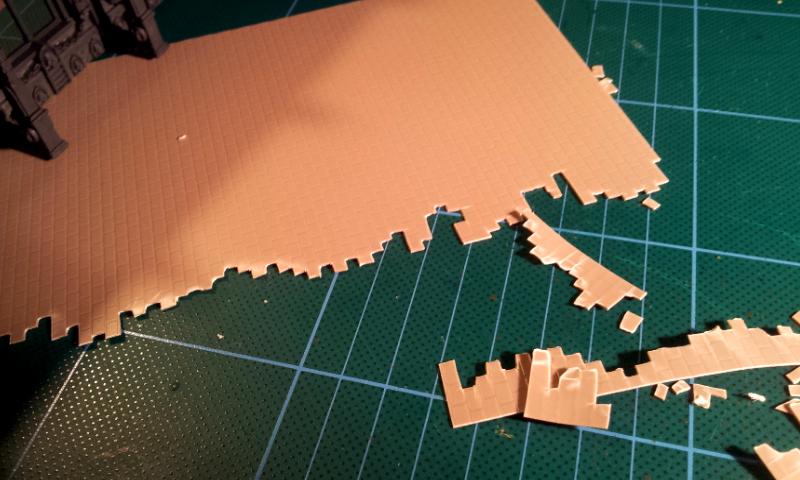 Plastic-card flooring