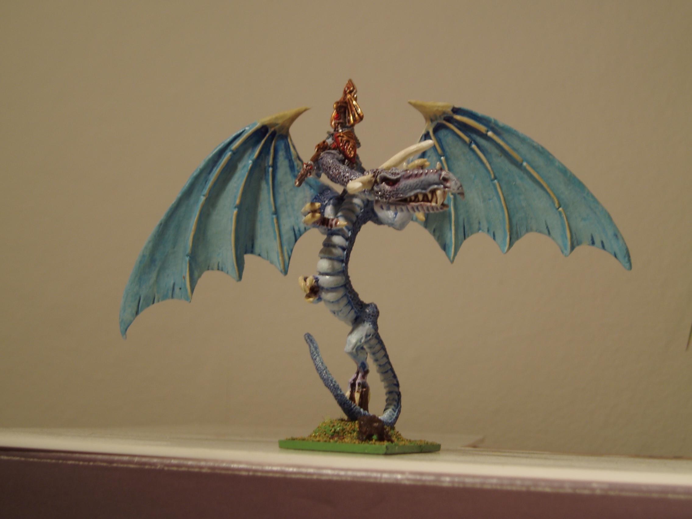 WM Elven hero, dragon