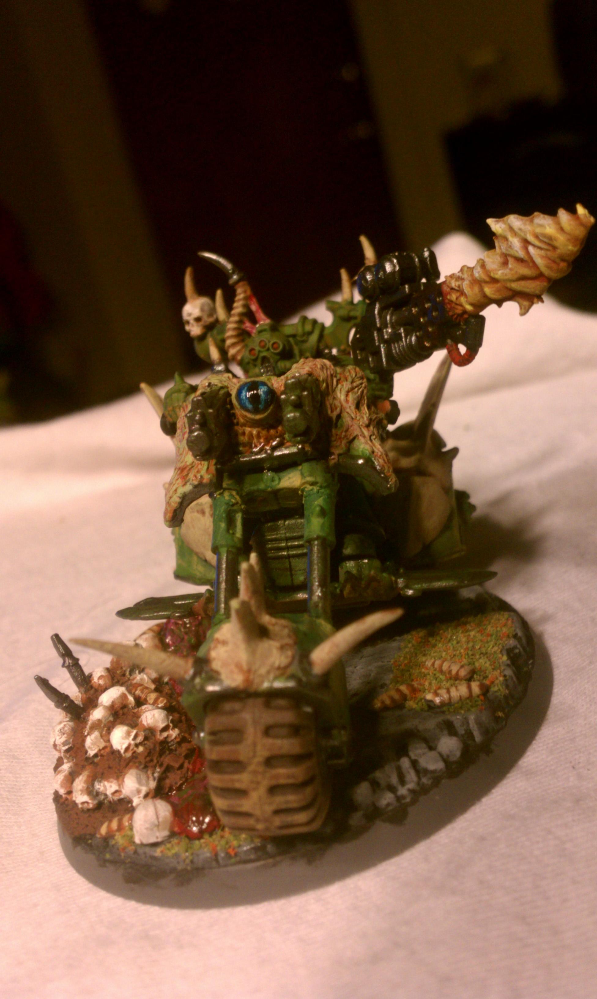 Death Guard Chaos Lord On Bike, Nurgle Chaos Lord On Bike