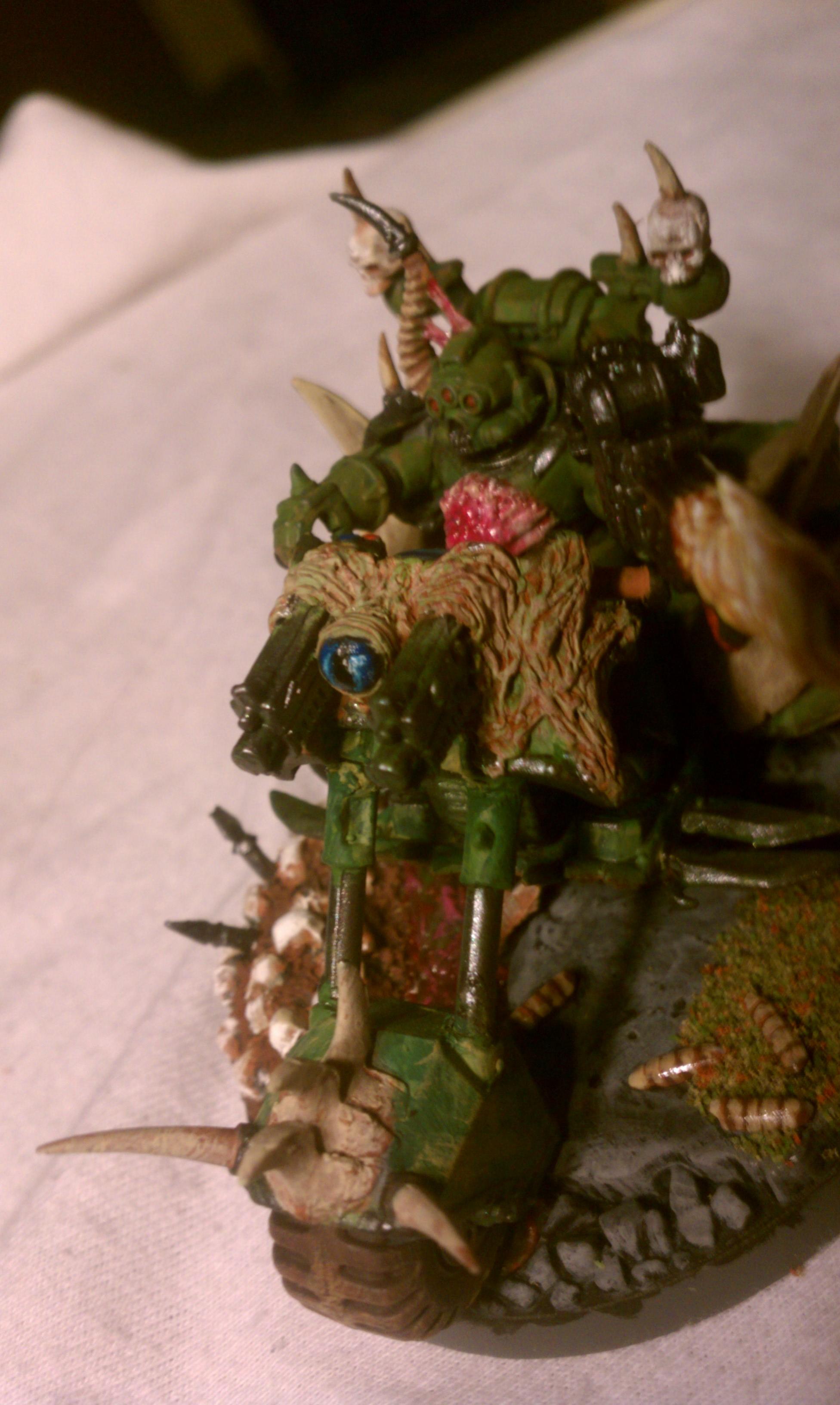 Death Guard Chaos Lord On Bike