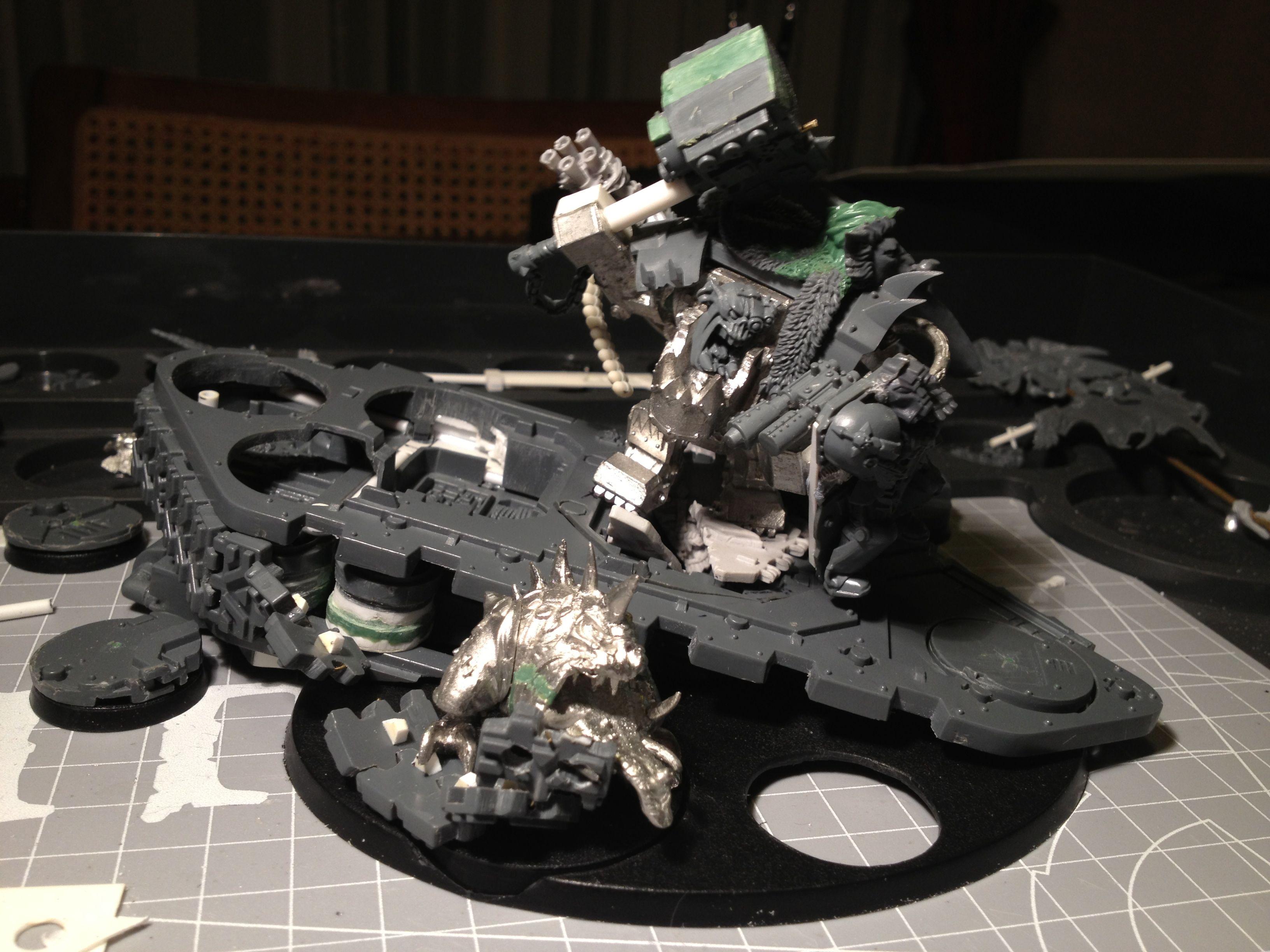 Da Dark Angelz, Orks, Warboss, Work In Progress