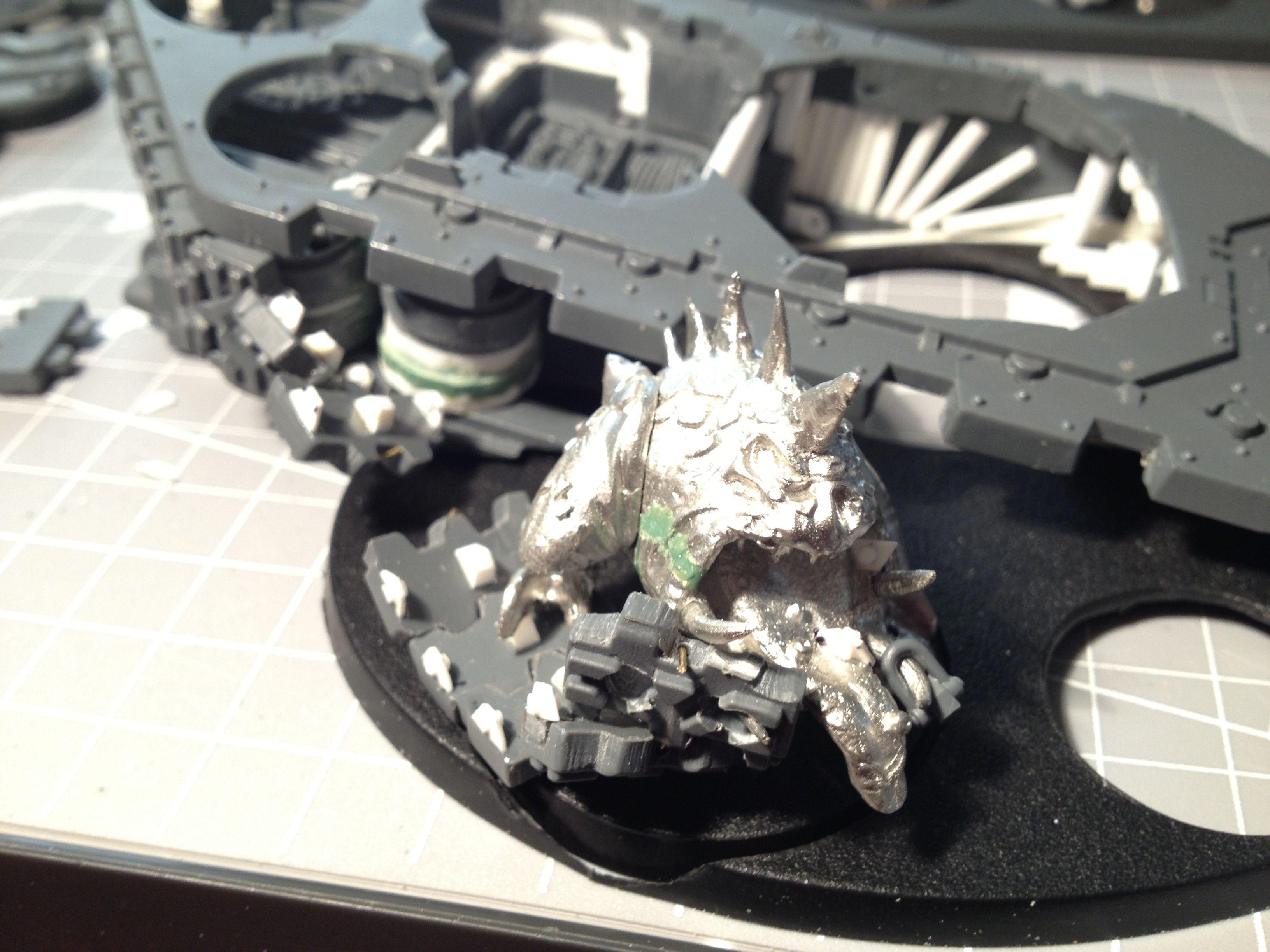 Da Dark Angelz, Orks, Warboss, Work In Progress