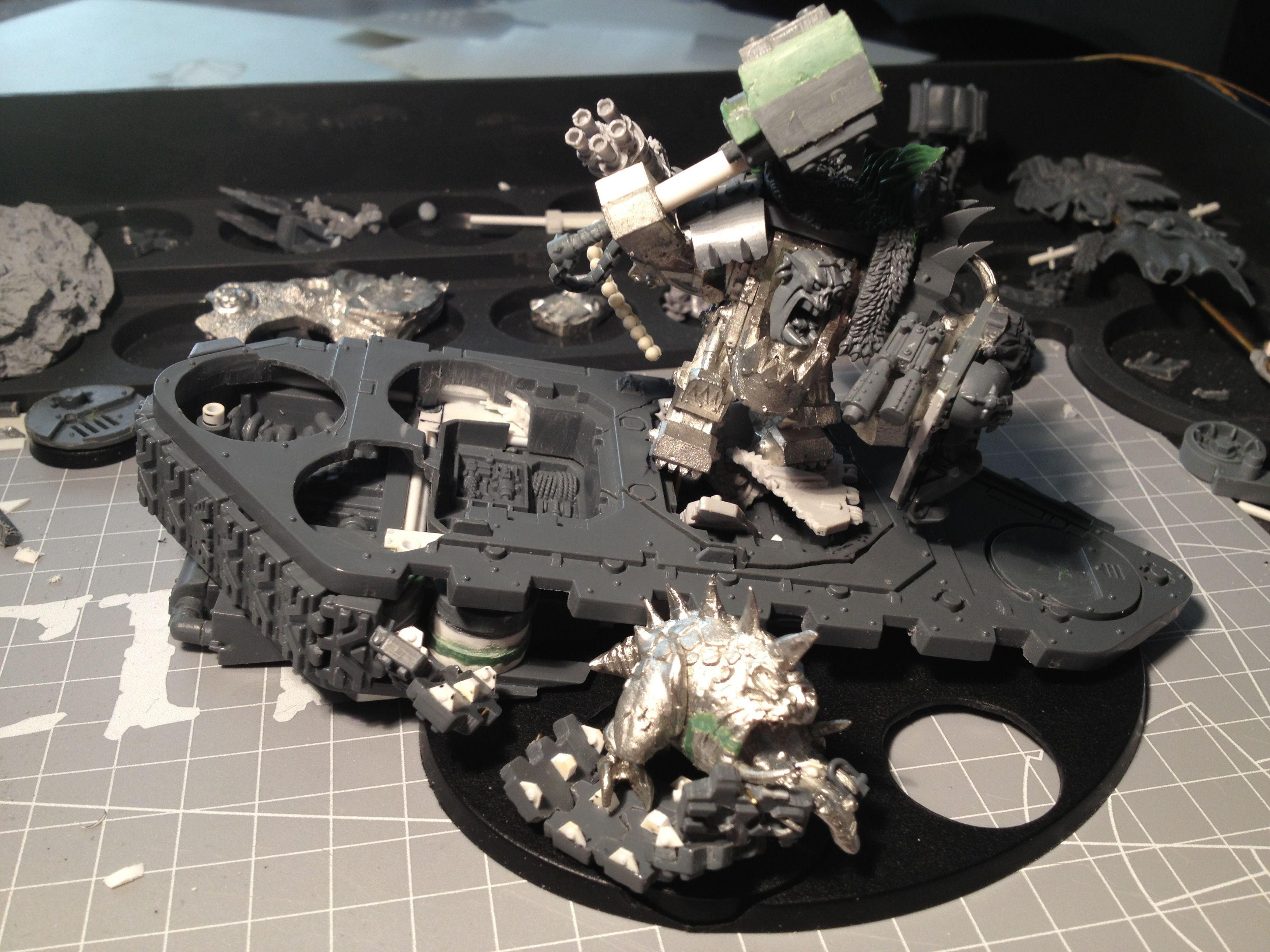Da Dark Angelz, Orks, Warboss, Work In Progress