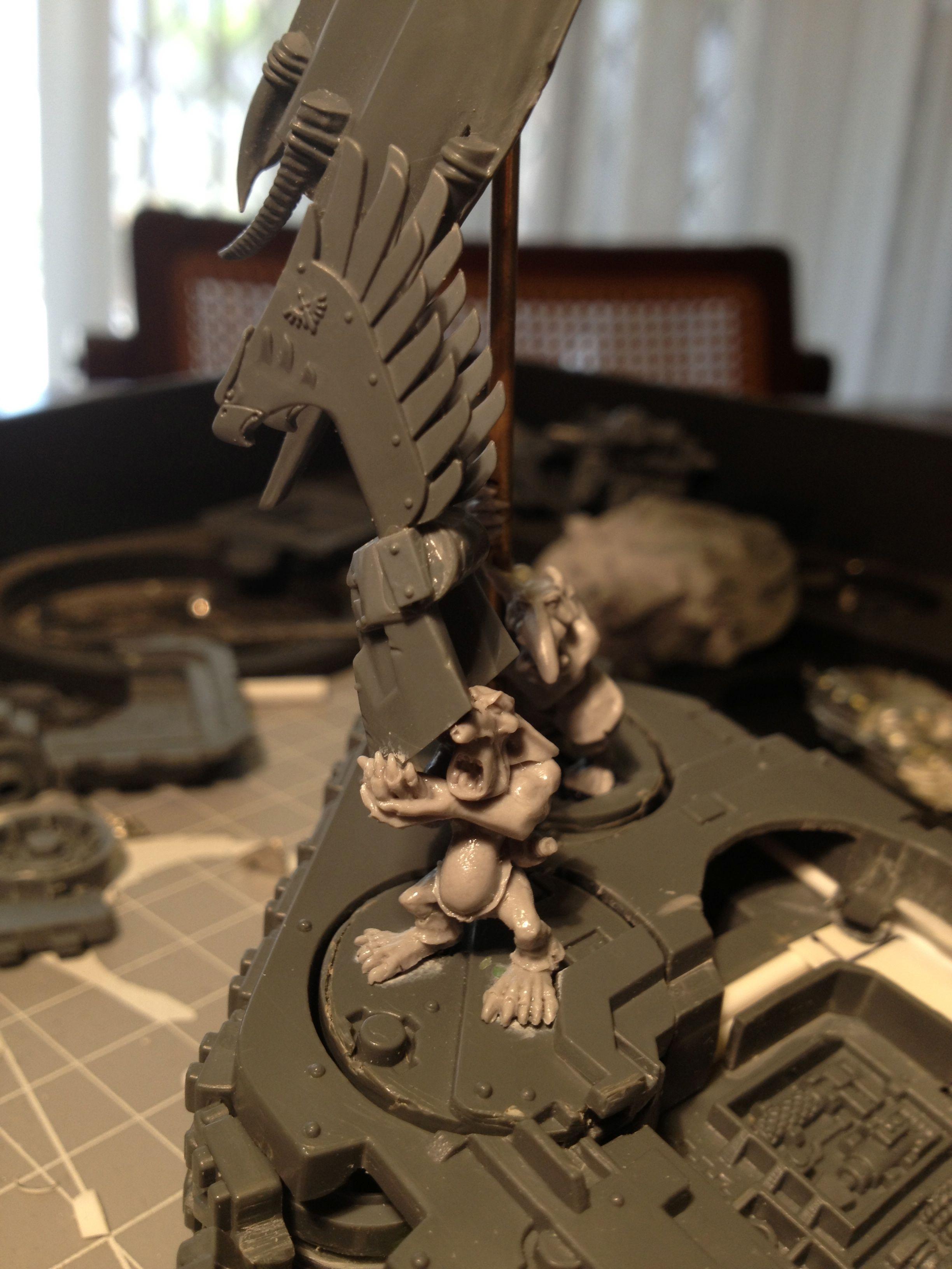 Da Dark Angelz, Orks, Warboss, Work In Progress