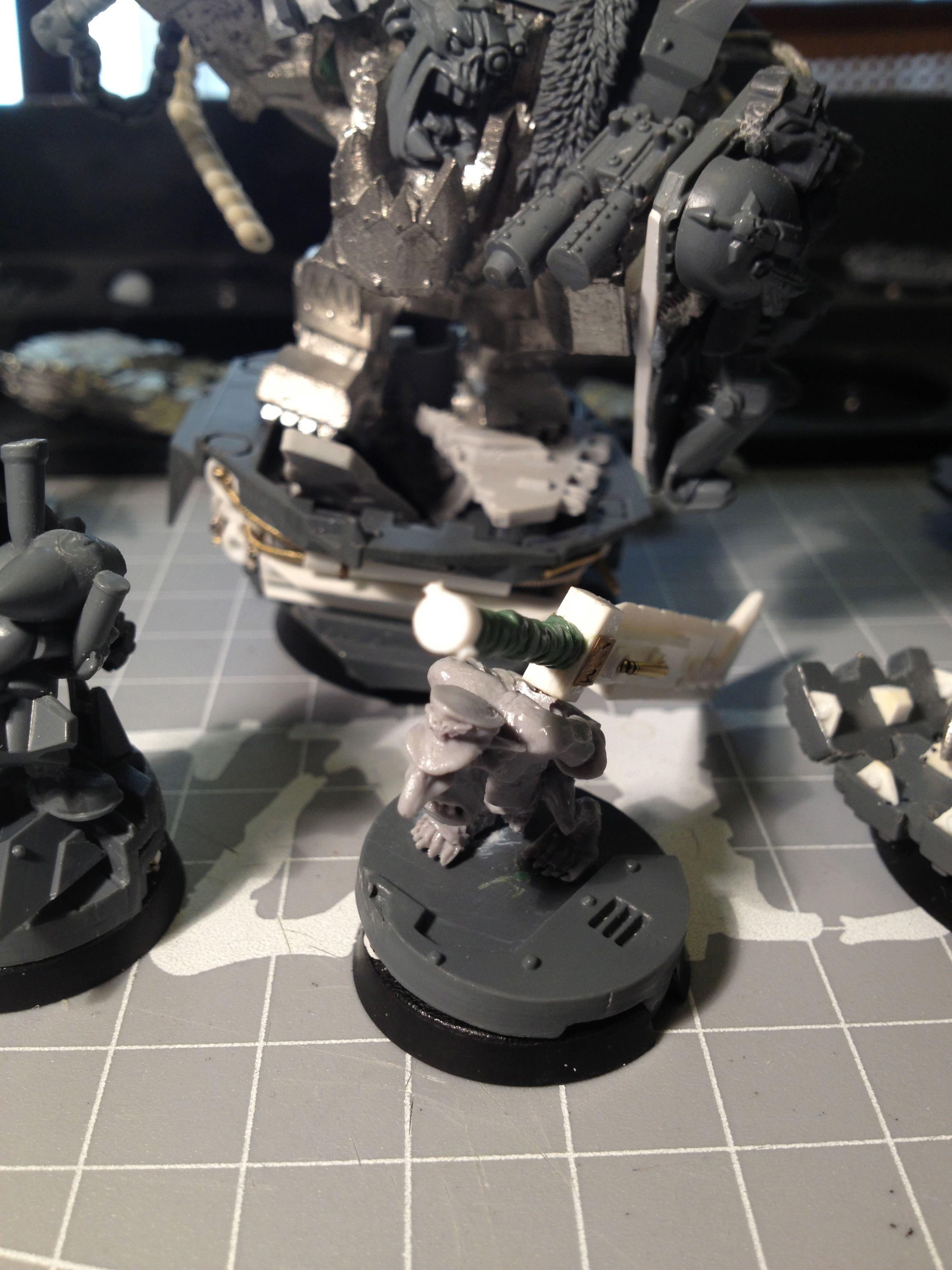 Da Dark Angelz, Orks, Warboss, Work In Progress