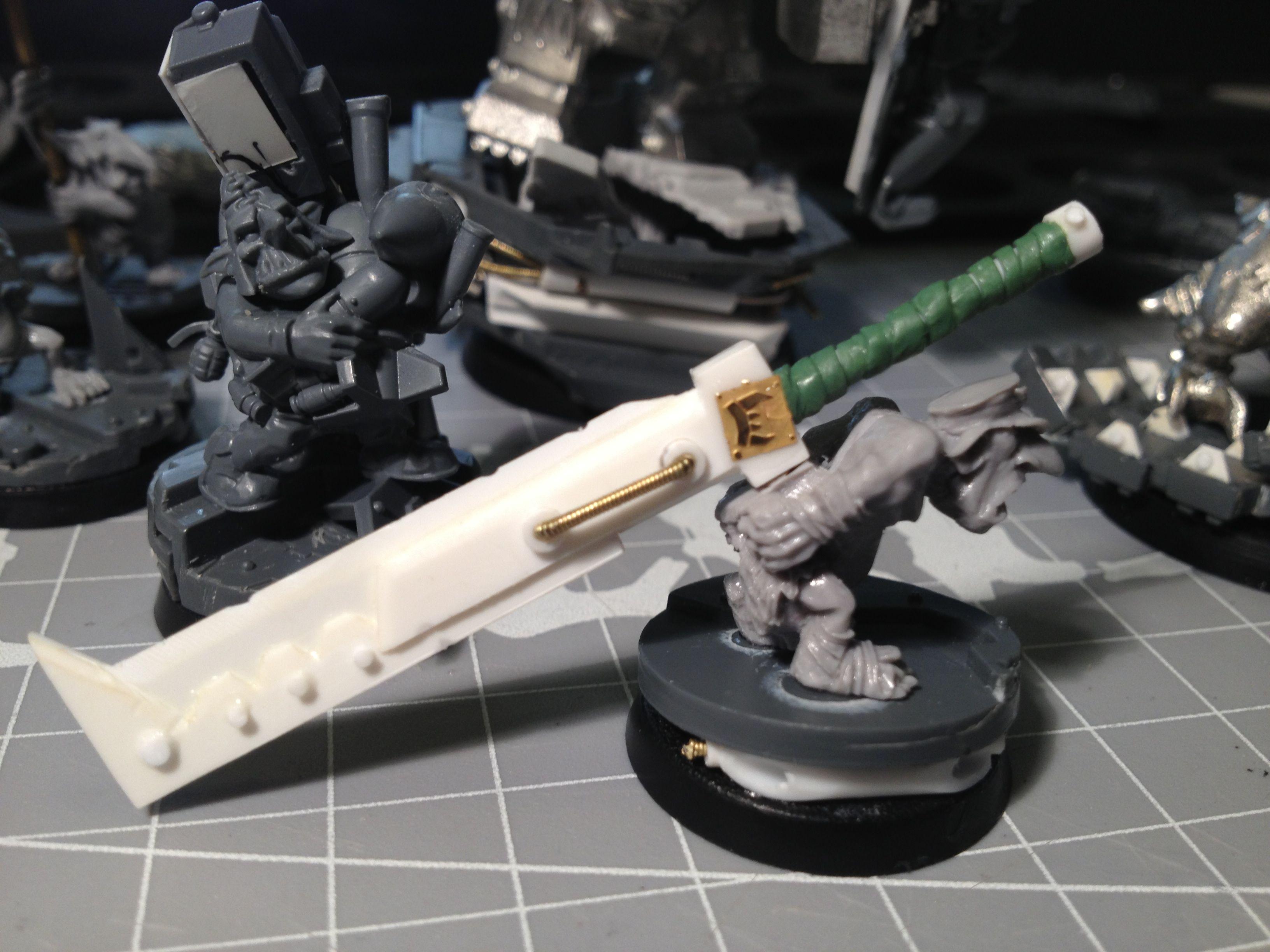Da Dark Angelz, Orks, Warboss, Work In Progress