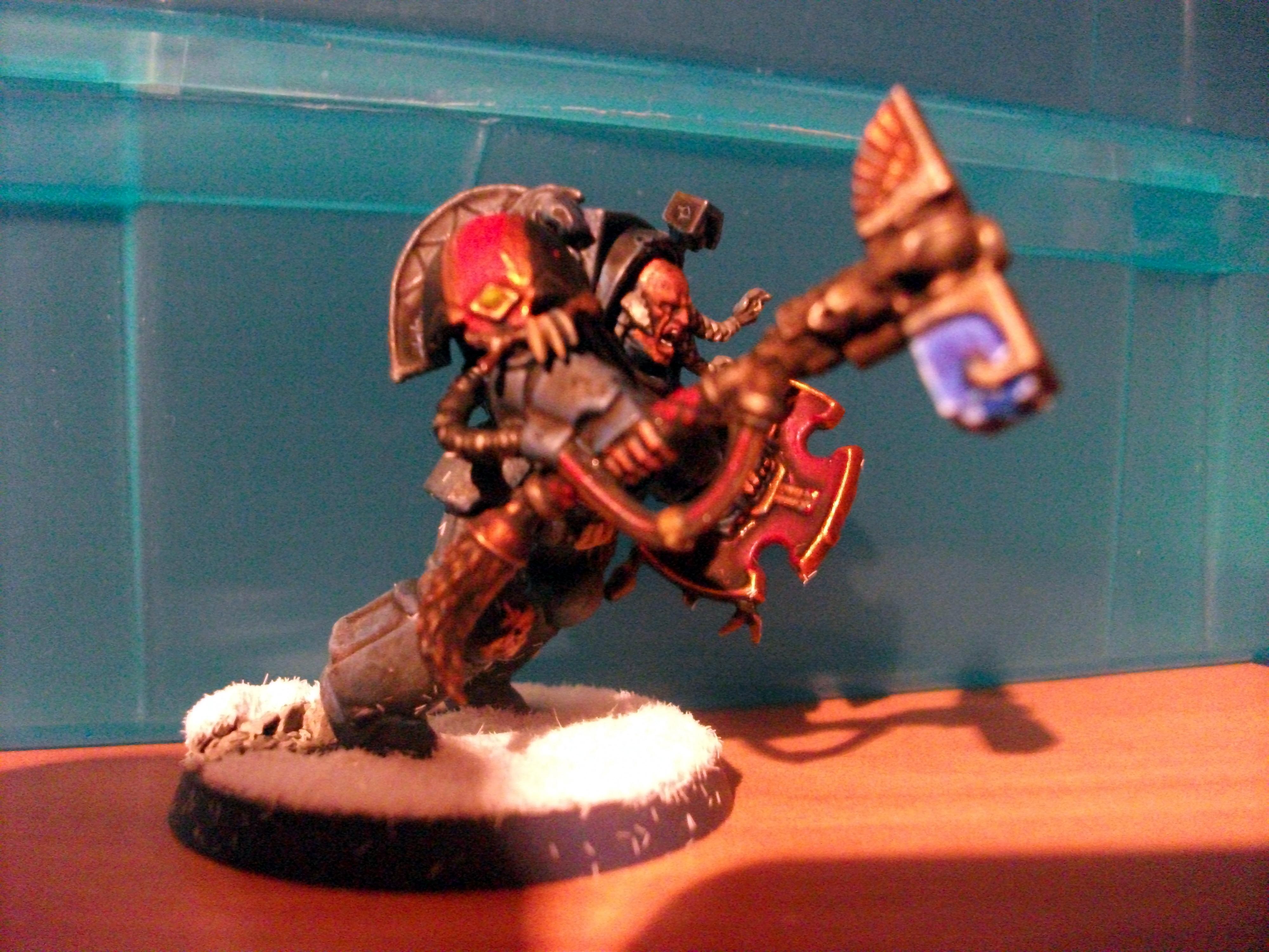 Lone Wolf, Snow, Space Wolves, Storm Shield, Terminator Armor, Thunder Hammer