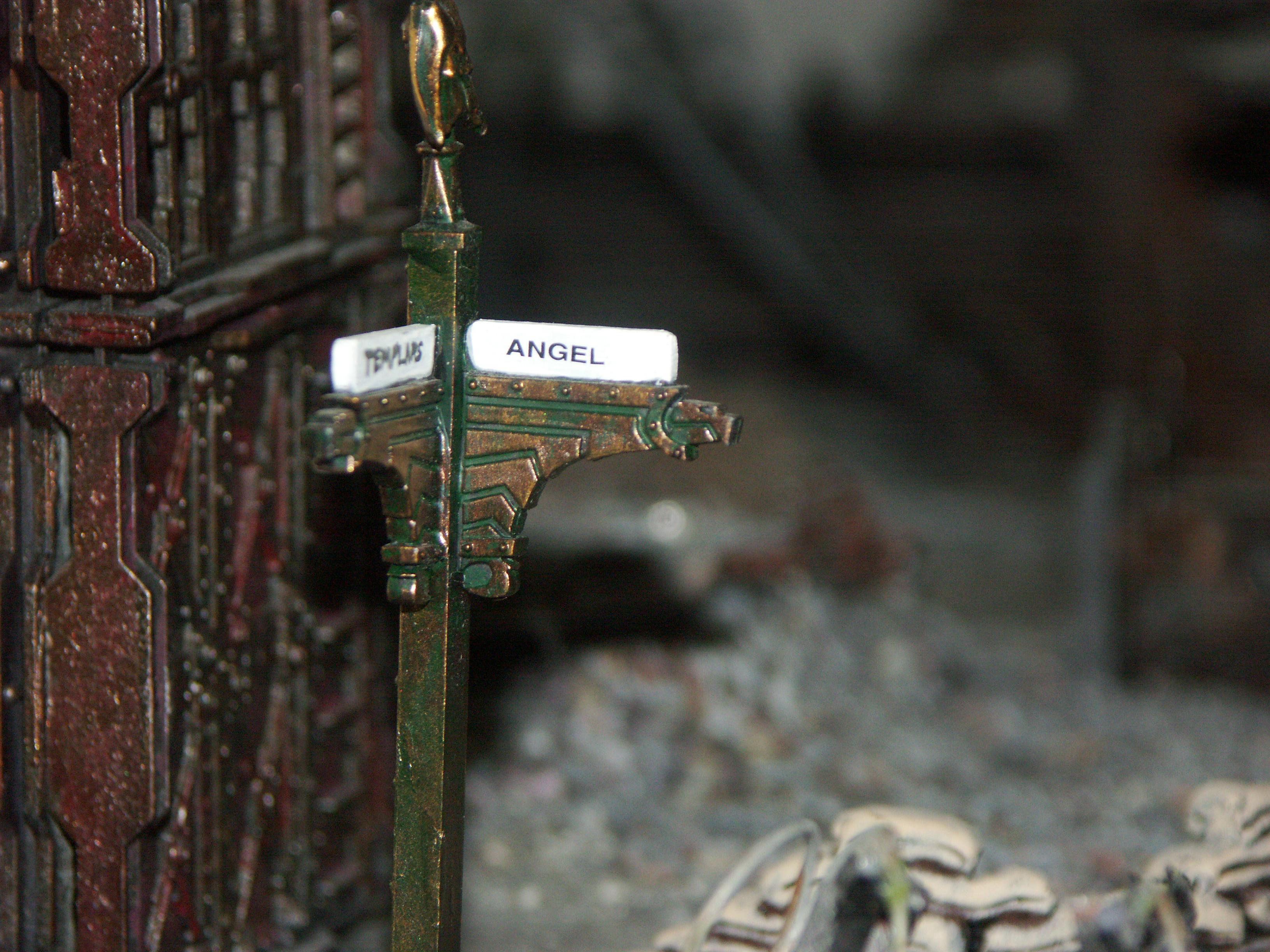 City, Sign, Terrain, Urban