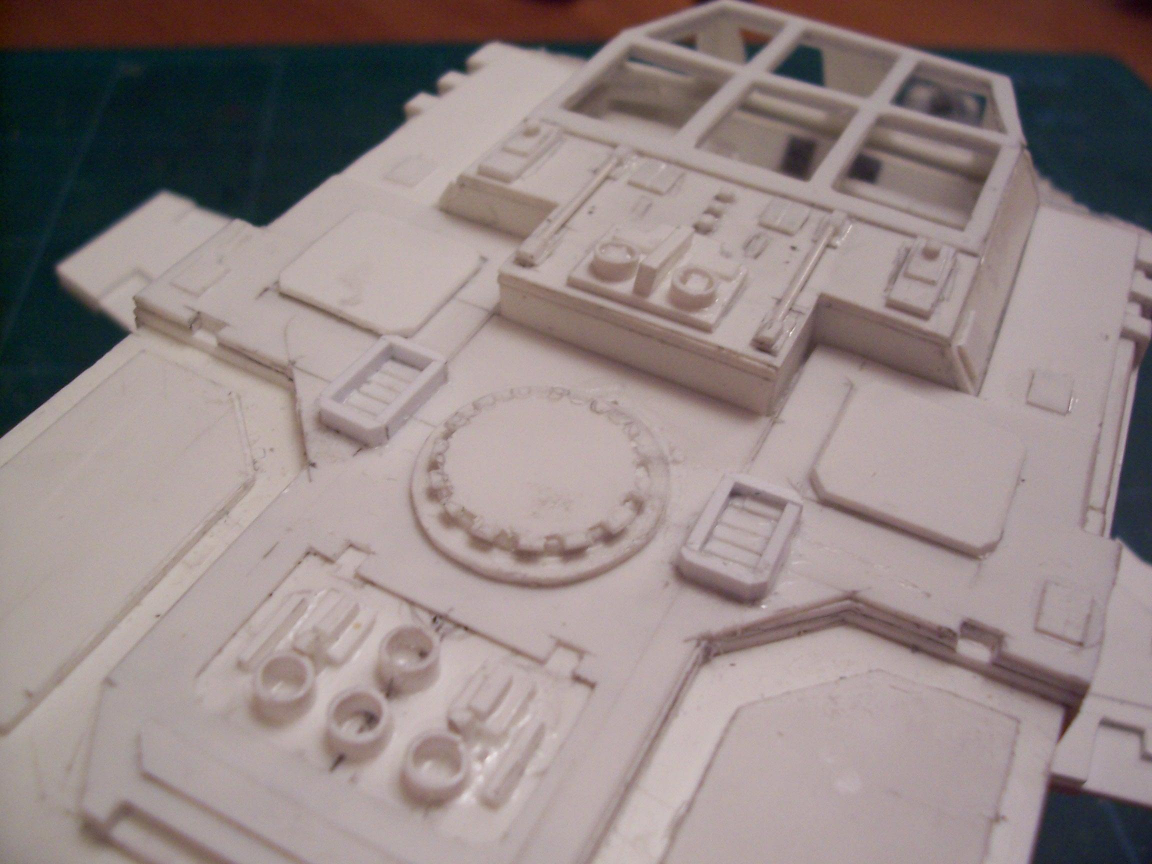 Gunship, Plasticard, Scratch Build, Thunderhawk, Work In Progress