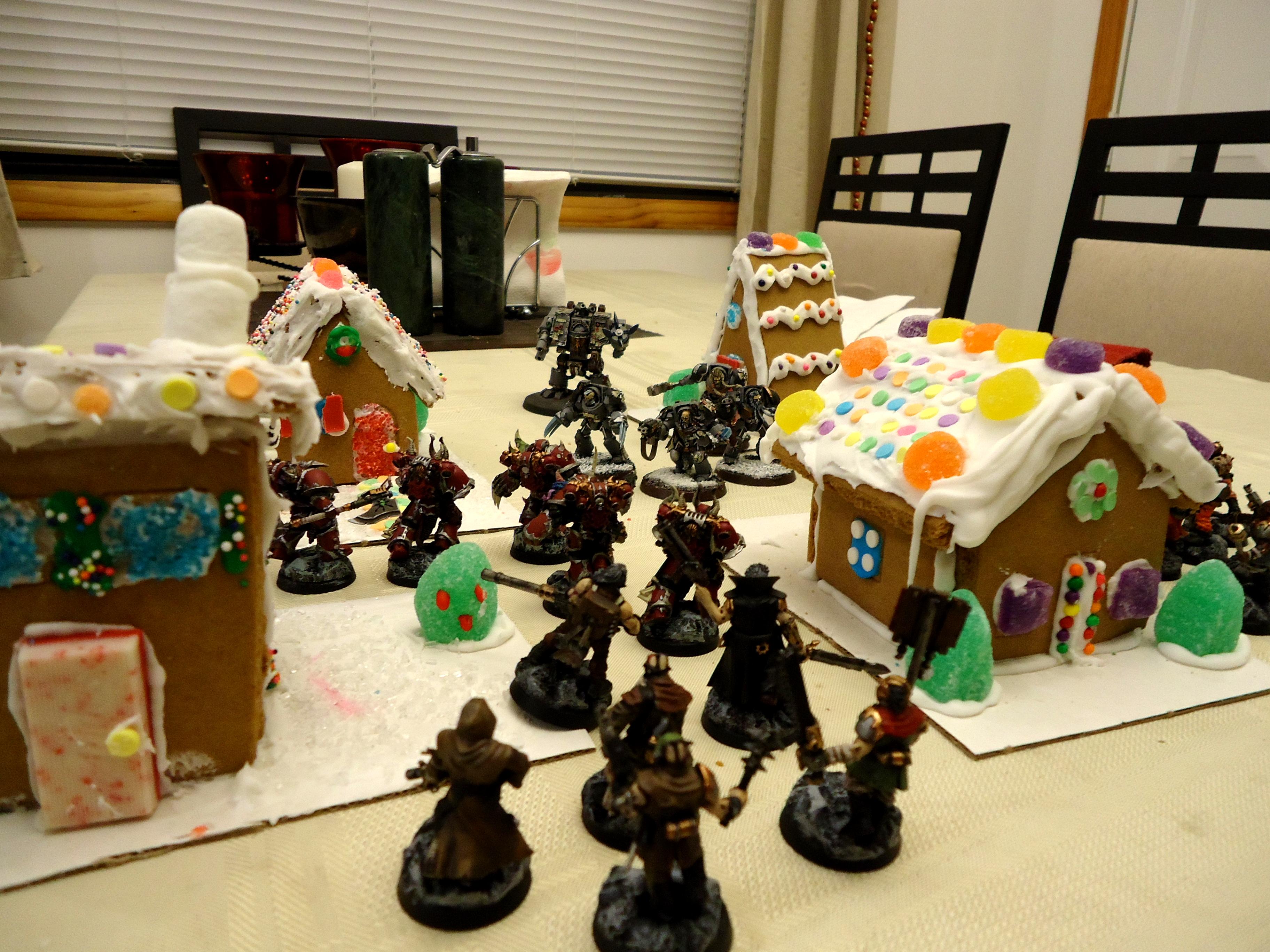 Battle Report, Christmas, Gingerbread, Village