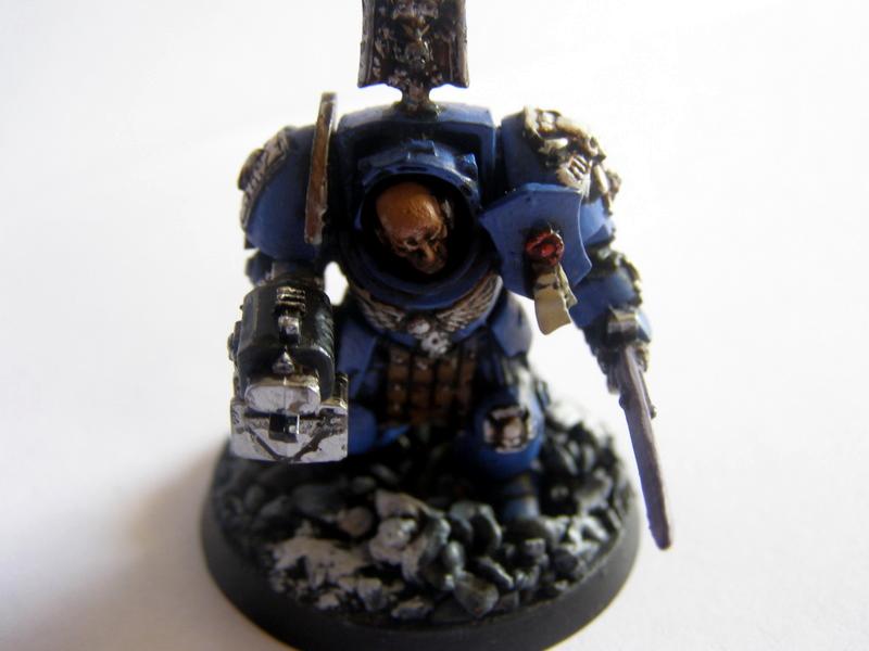 Space Marines, Terminator Armor, Terminator Sgt, Ultramarines