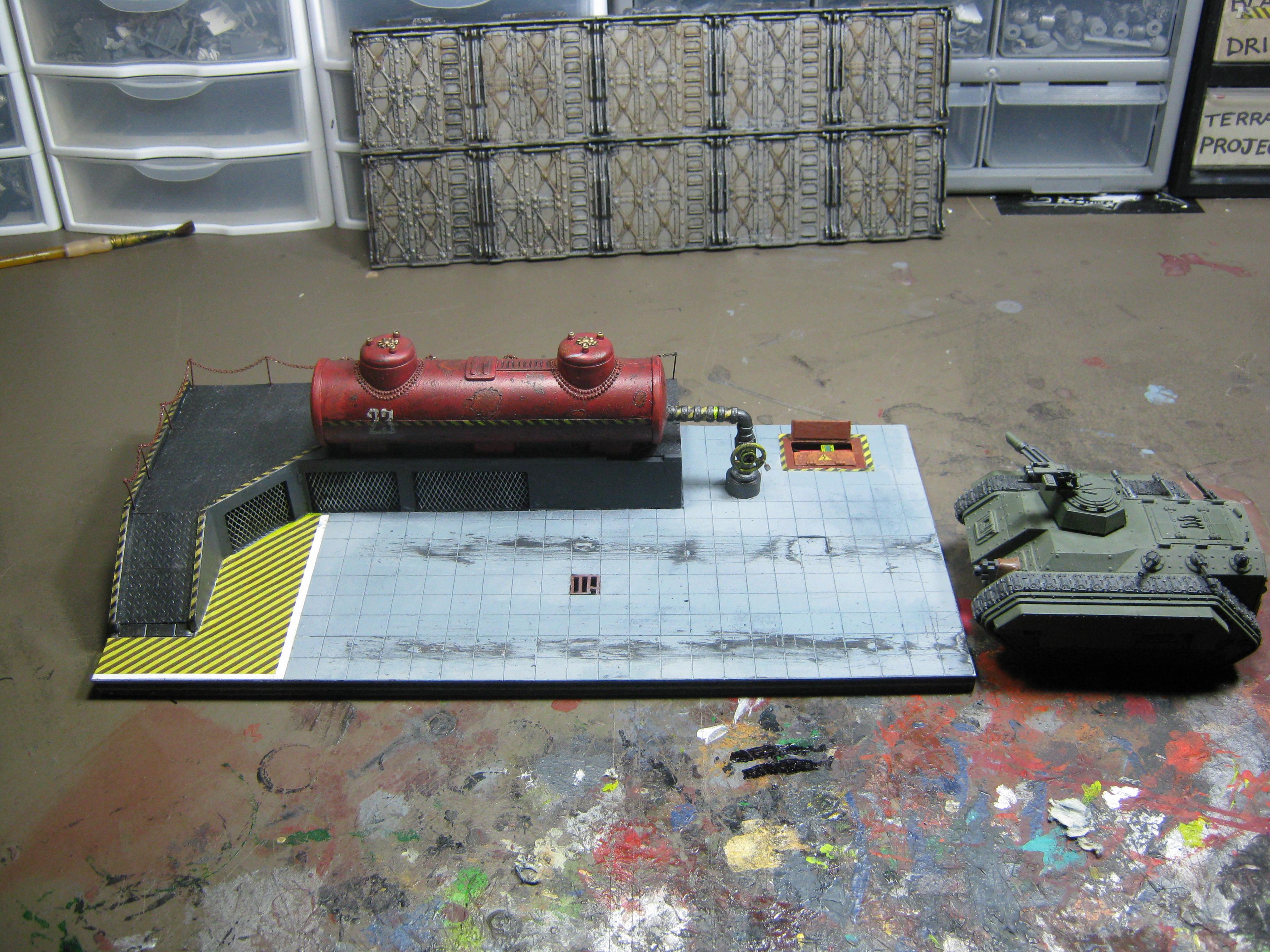 Necromunda, Rust Effect, Scratch Build, Terrain, Warhammer 40,000