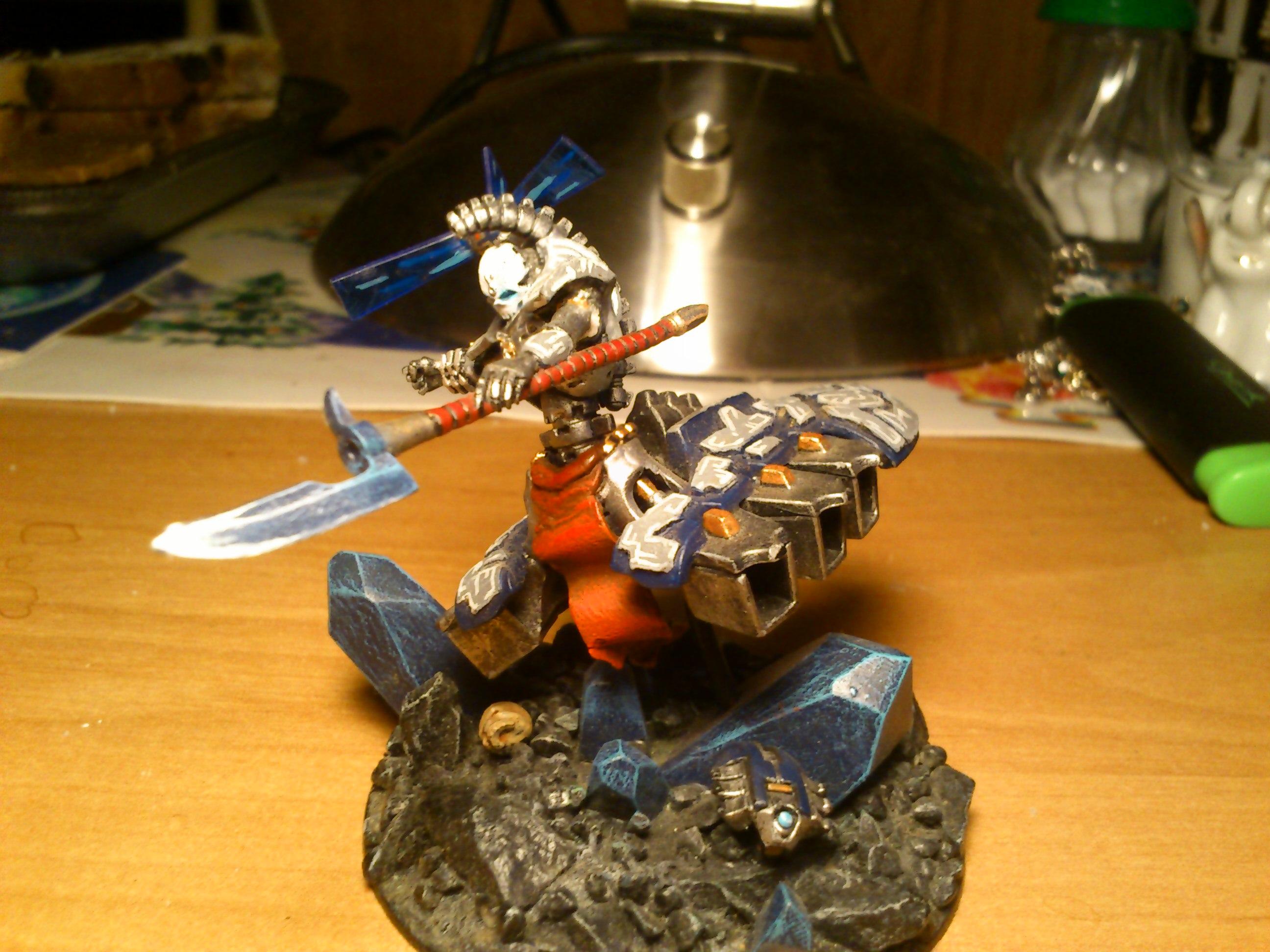 Necrons, D.Lord with orb front