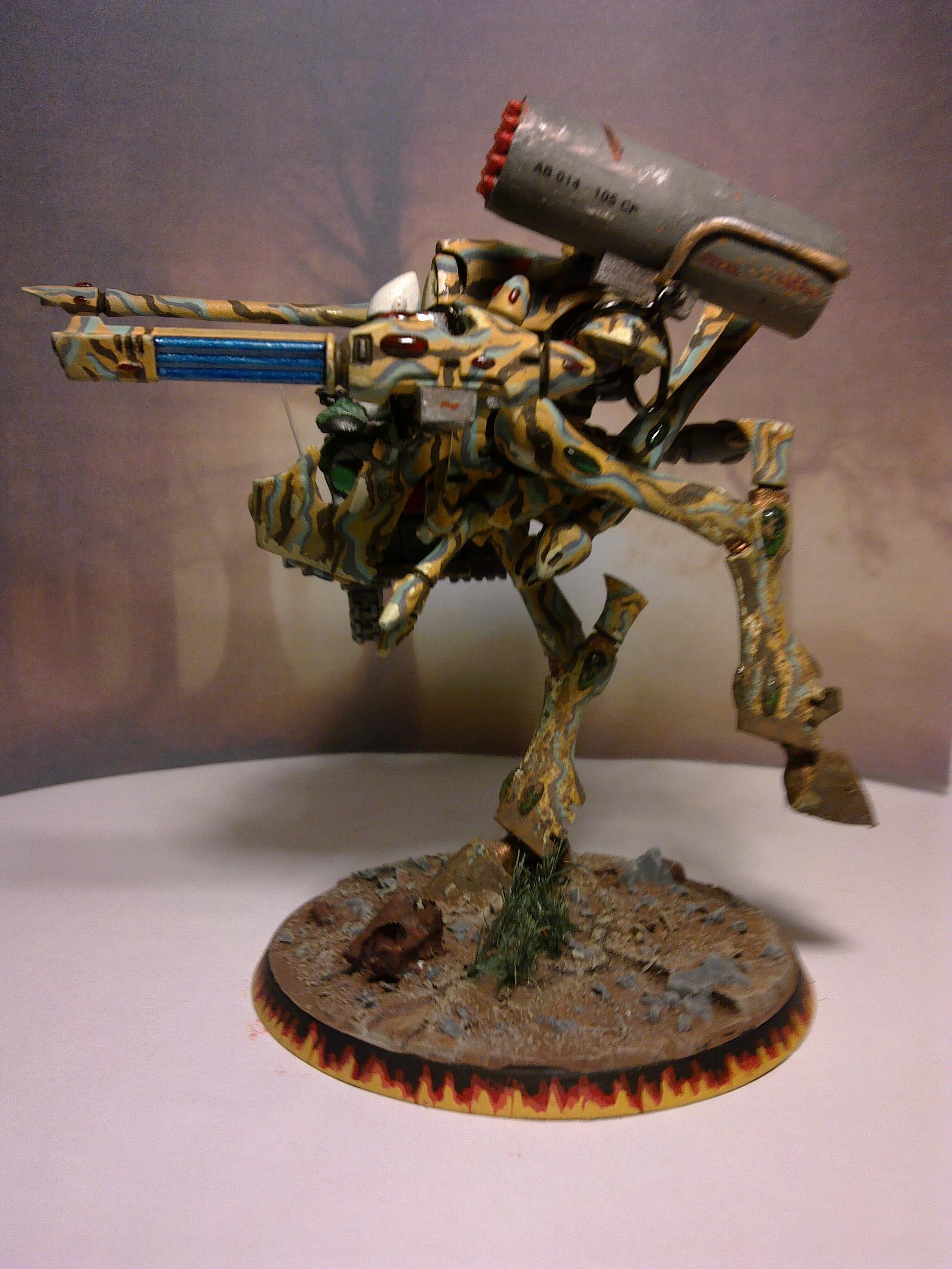 Camouflage, Eldar, War Walker, Warhammer 40,000, Weathered
