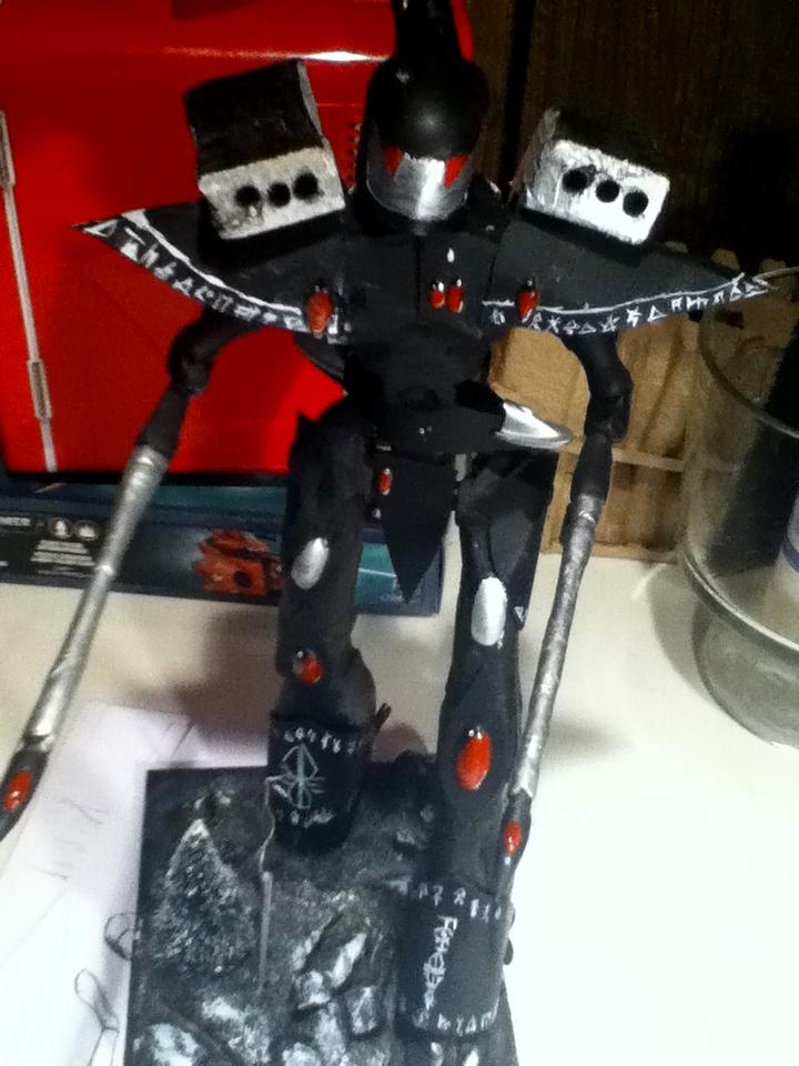 Eldar, Titan, Scratch built Revenant new faceplate