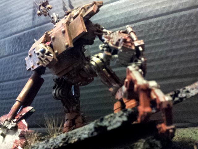 Death Dread, Deff Dredd, Dreadnought, Orks, Robot, Scratch Build