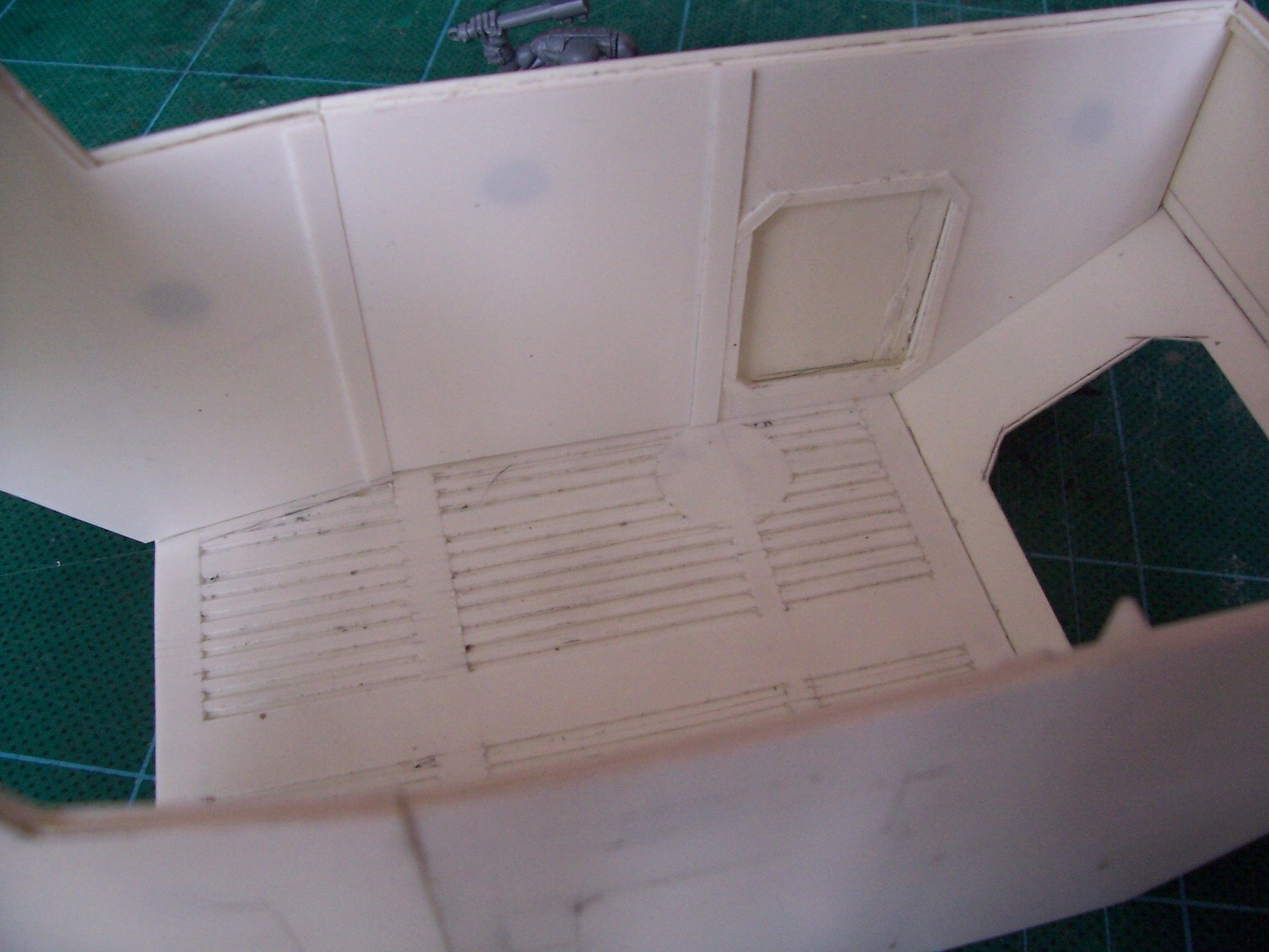 Gunship, Plasticard, Scratch Build, Thunderhawk, Work In Progress