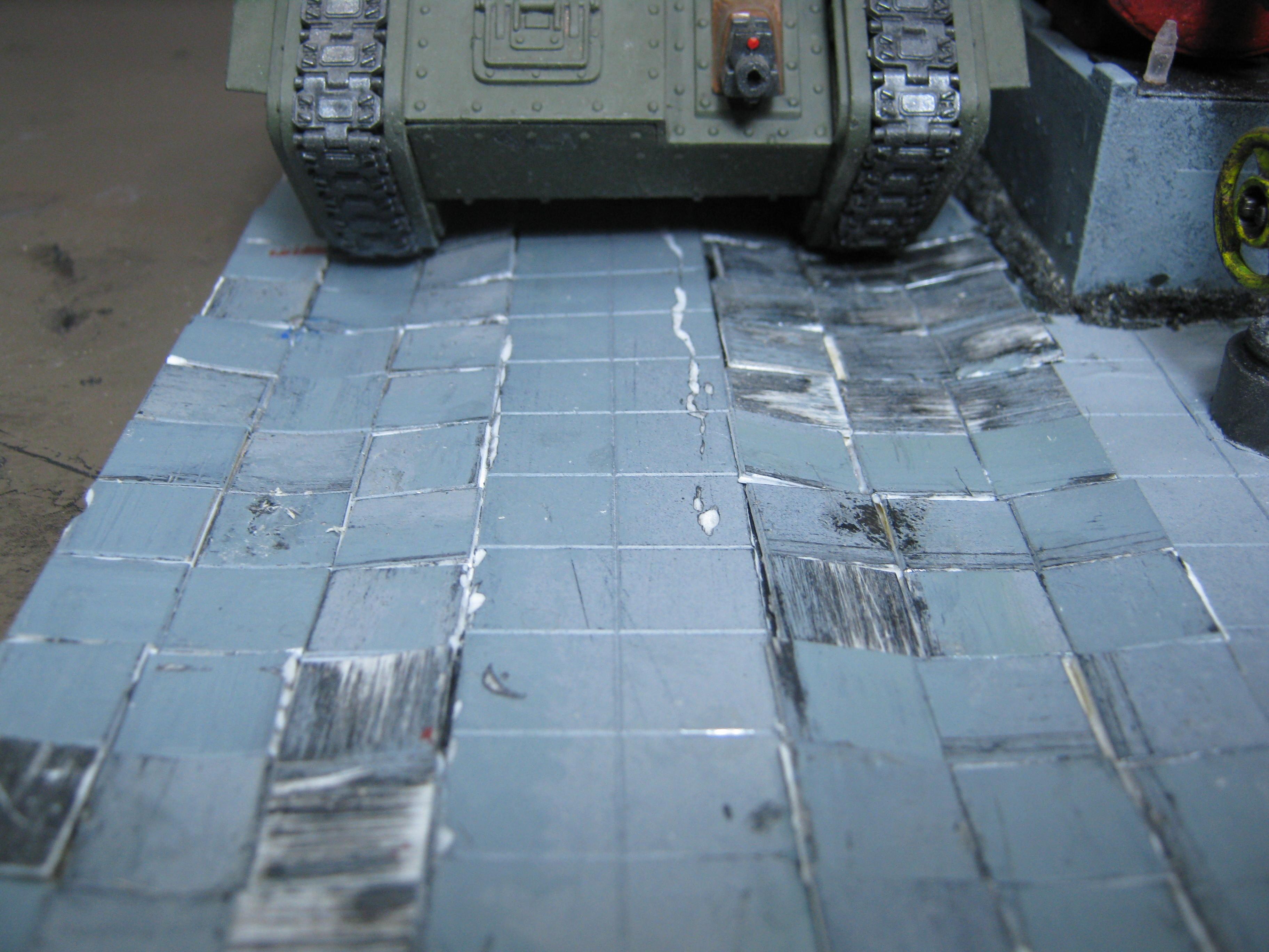 Necromunda, Pavement, Road, Rust Effect, Scratch Build, Terrain, Warhammer 40,000