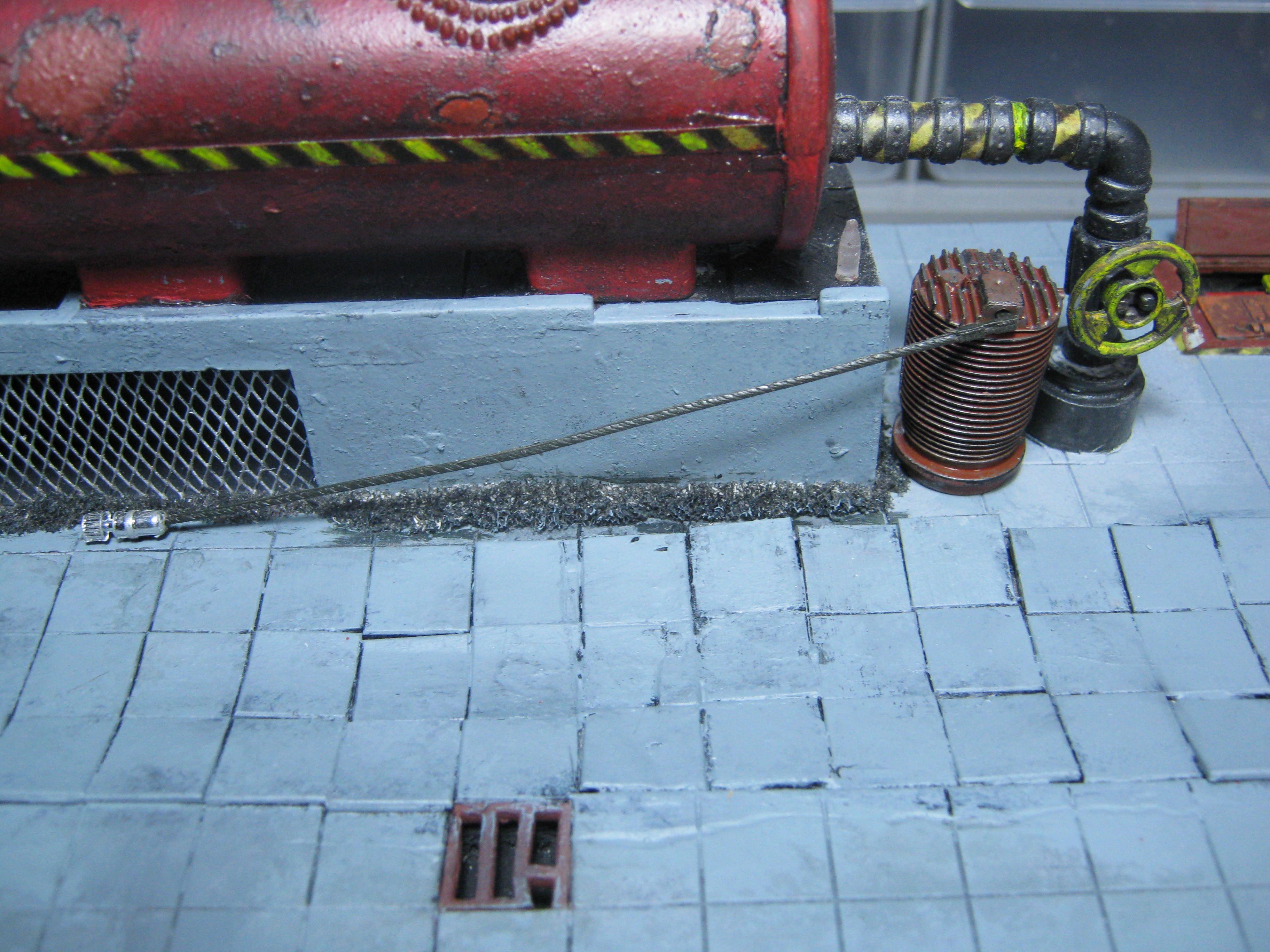 Necromunda, Pavement, Road, Rust Effect, Scratch Build, Terrain, Warhammer 40,000