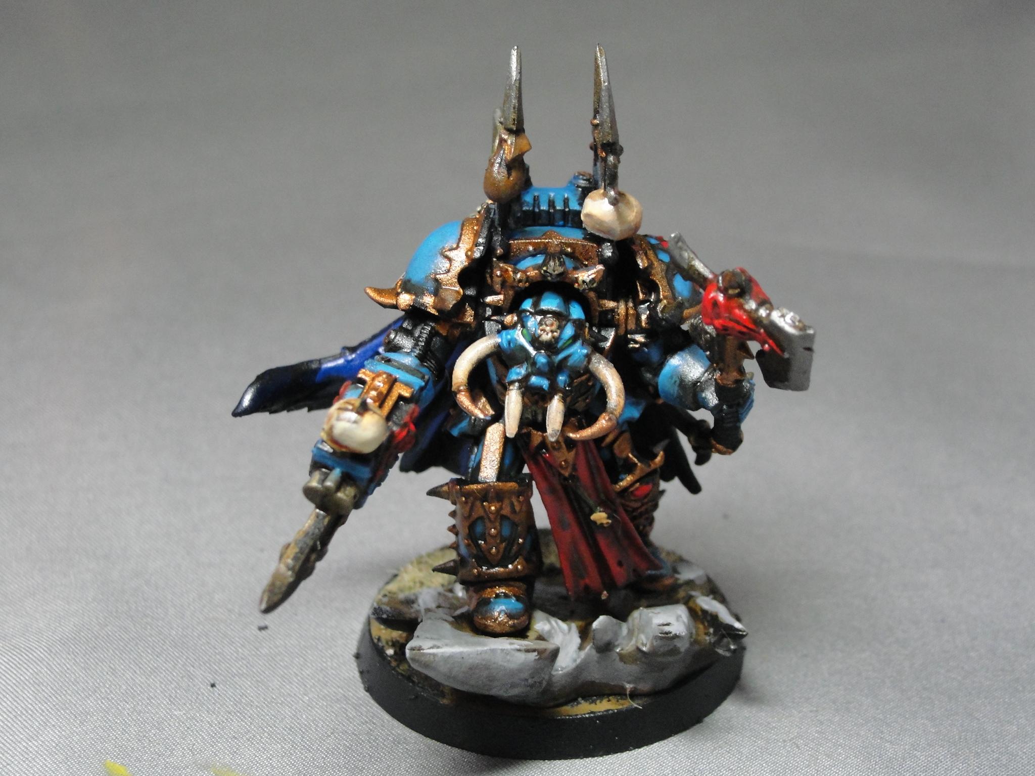 Warhammer 40k, Chaos Marines, Chaos Lord, Terminator Armor