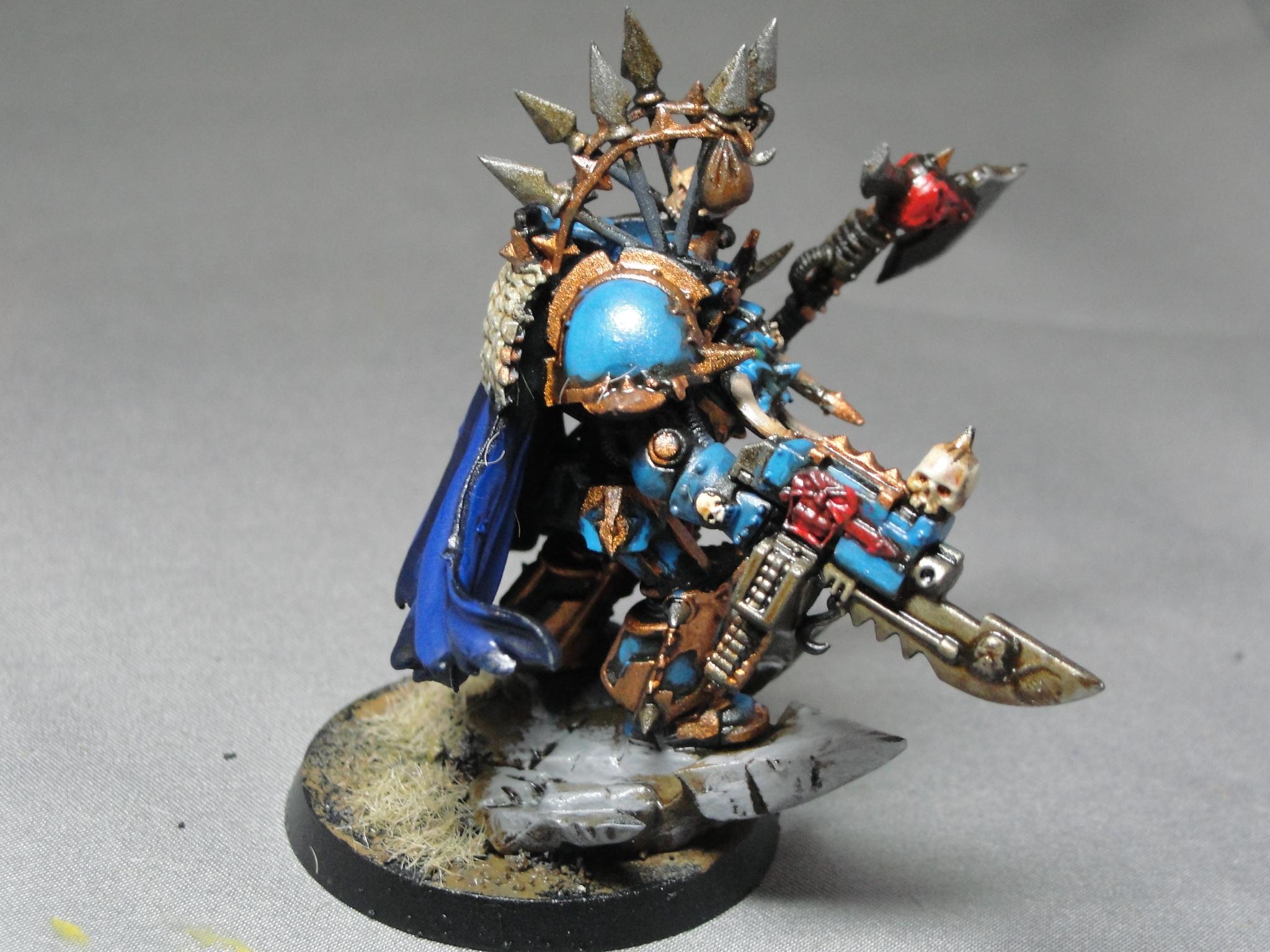 Warhammer 40k, Chaos Marines, Chaos Lord, Terminator Armor