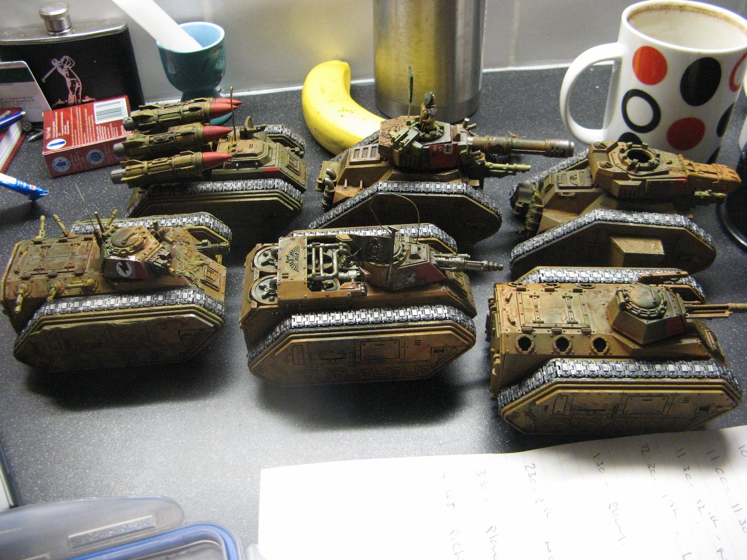 other side of the tanks