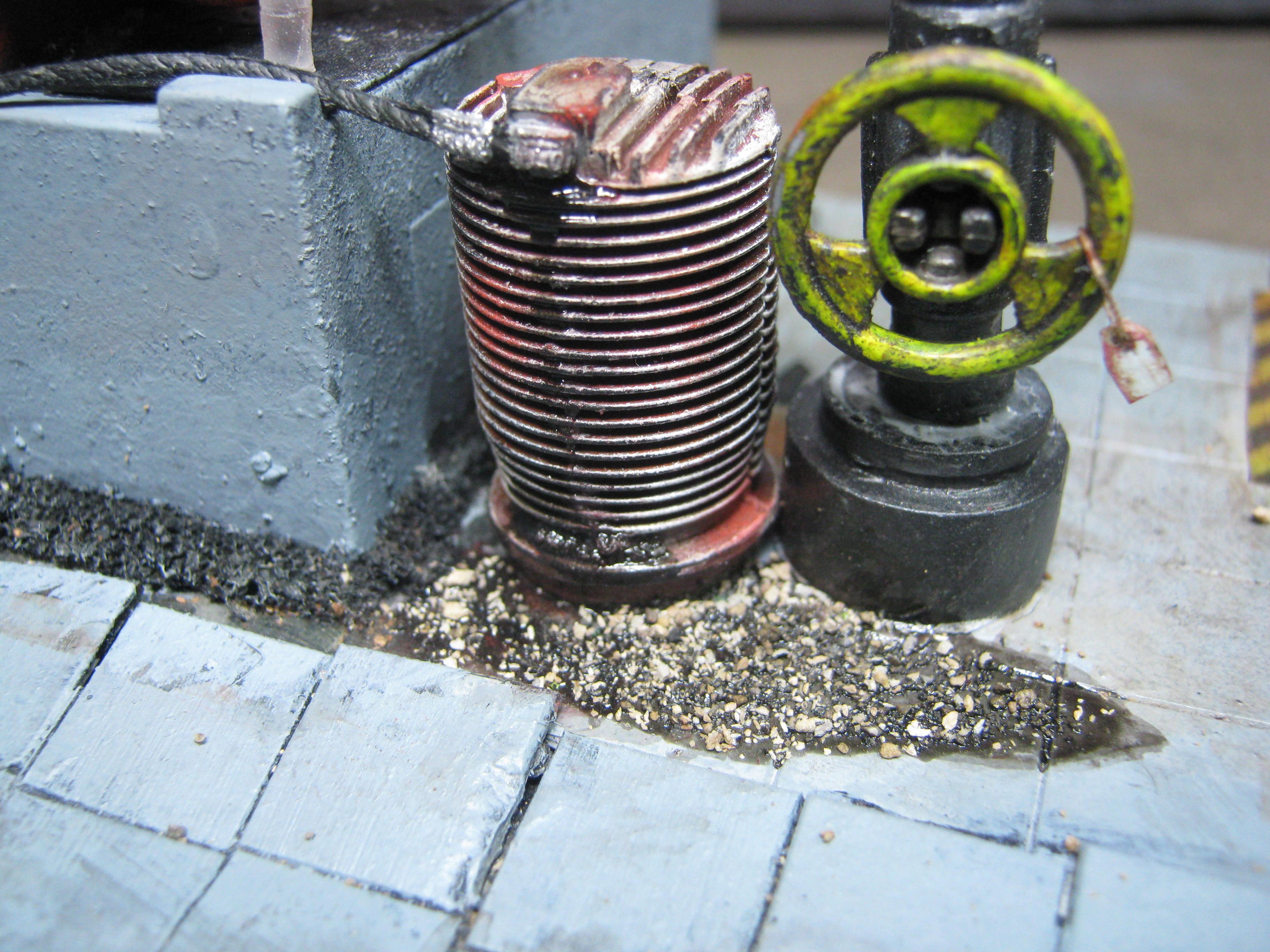 Necromunda, Pavement, Road, Rust Effect, Scratch Build, Terrain, Warhammer 40,000