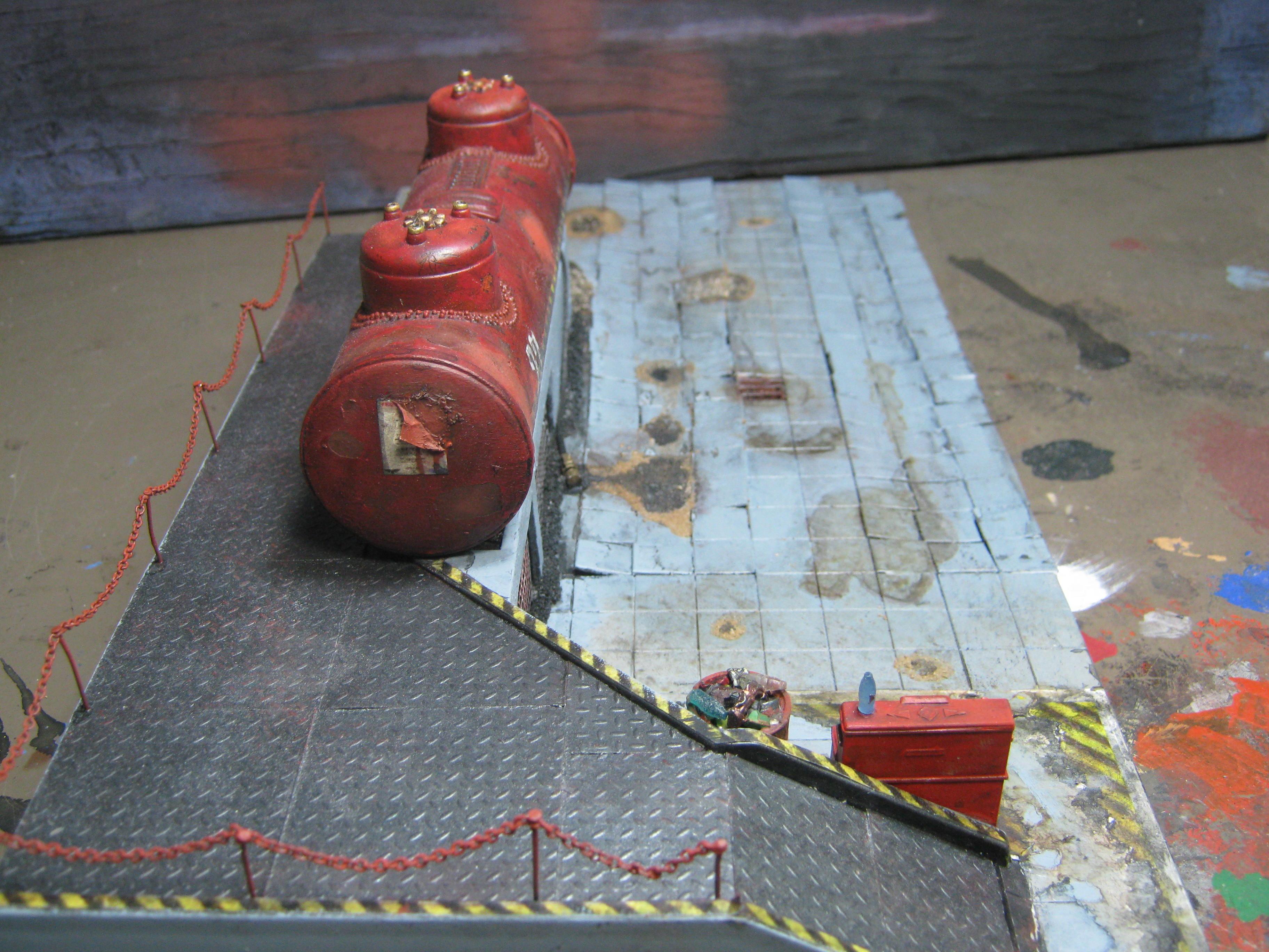 Necromunda, Pavement, Road, Rust Effect, Scratch Build, Terrain, Warhammer 40,000