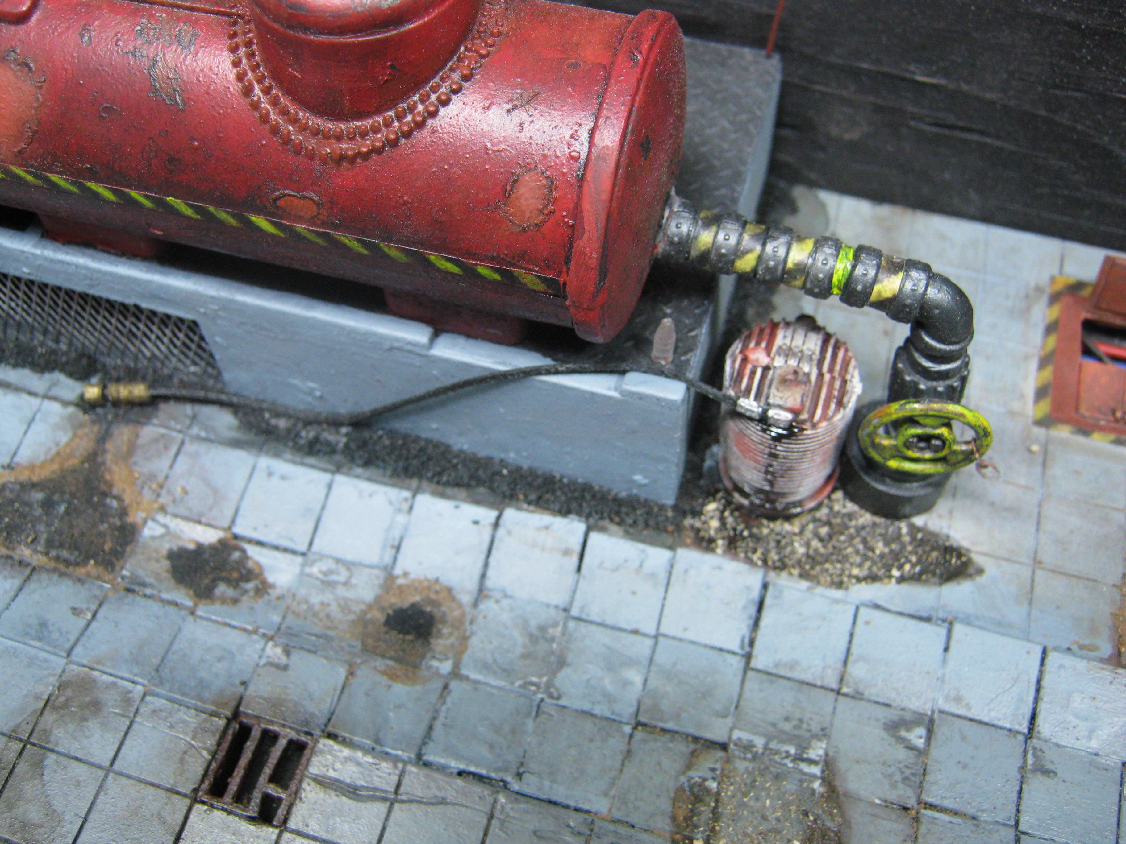Necromunda, Pavement, Road, Rust Effect, Scratch Build, Terrain, Warhammer 40,000