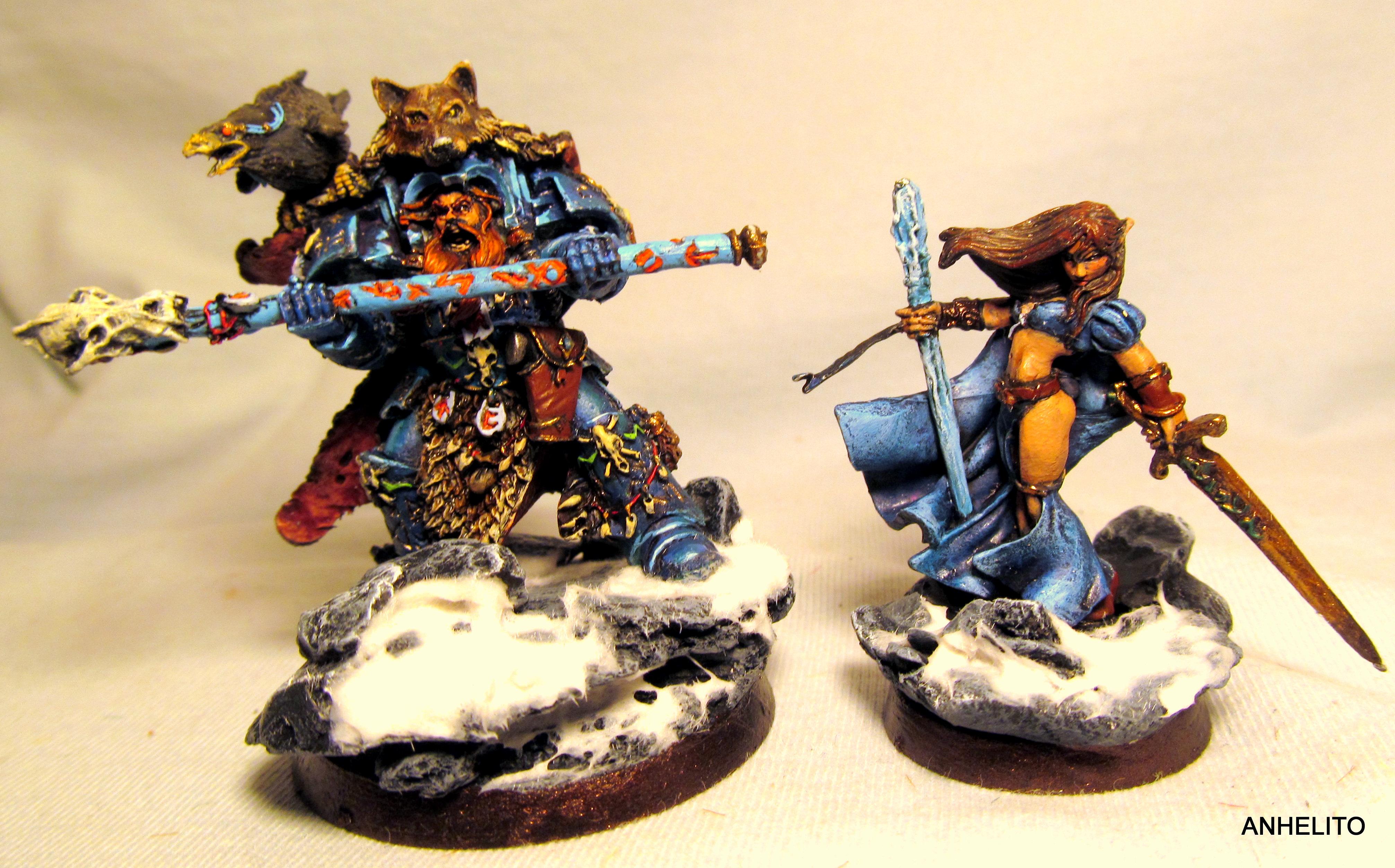 Base, Female, Snow, Space Wolves, Warhammer 40,000