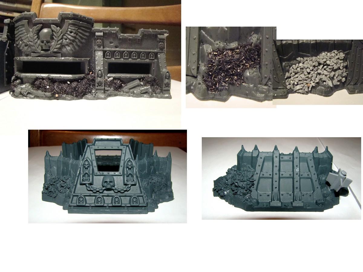bunker and defensive line, primed