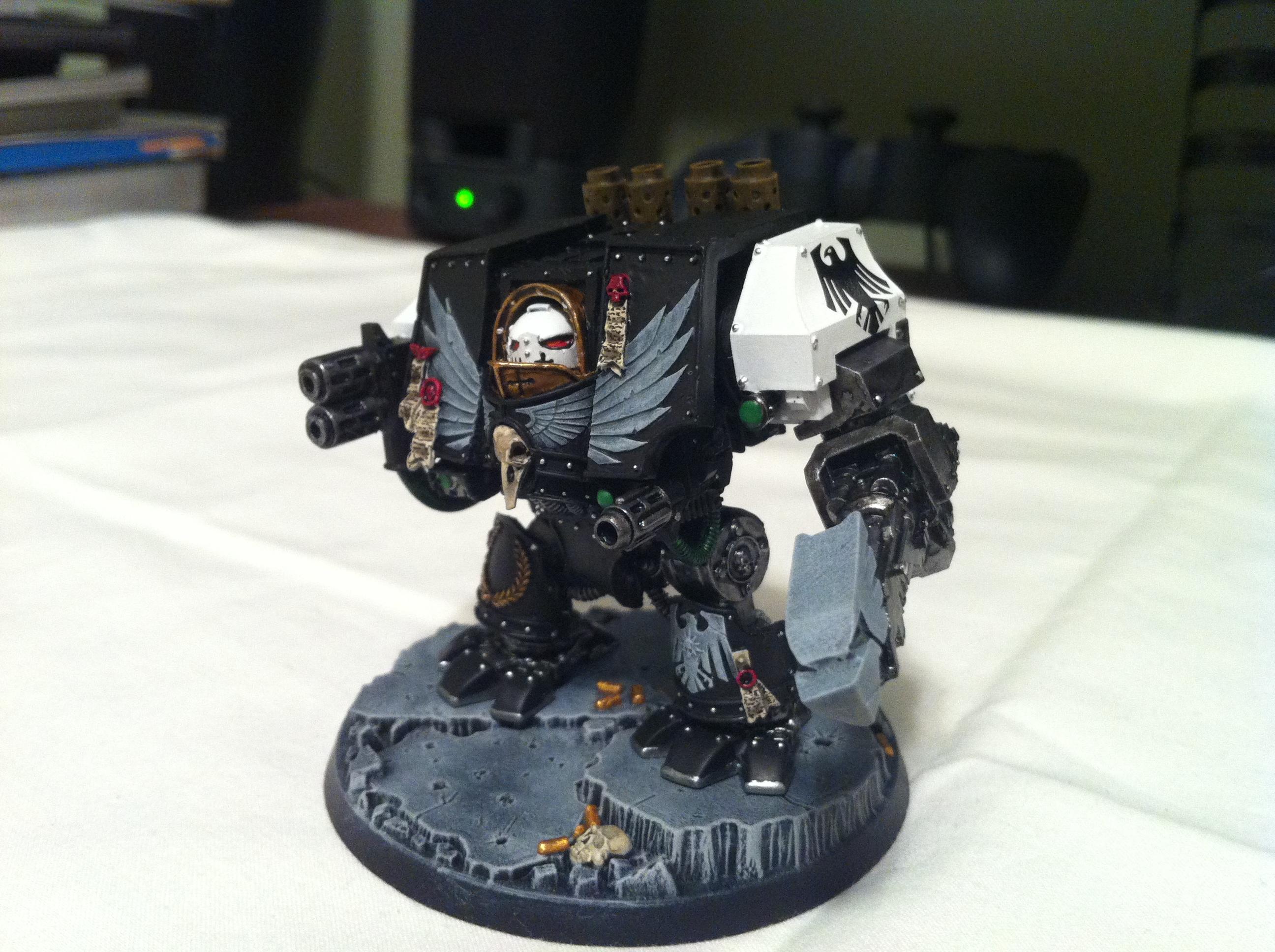 Chaplain, Contemptor, Dreadnought, Forge World, Raven Guard, Space Marines, Venerable