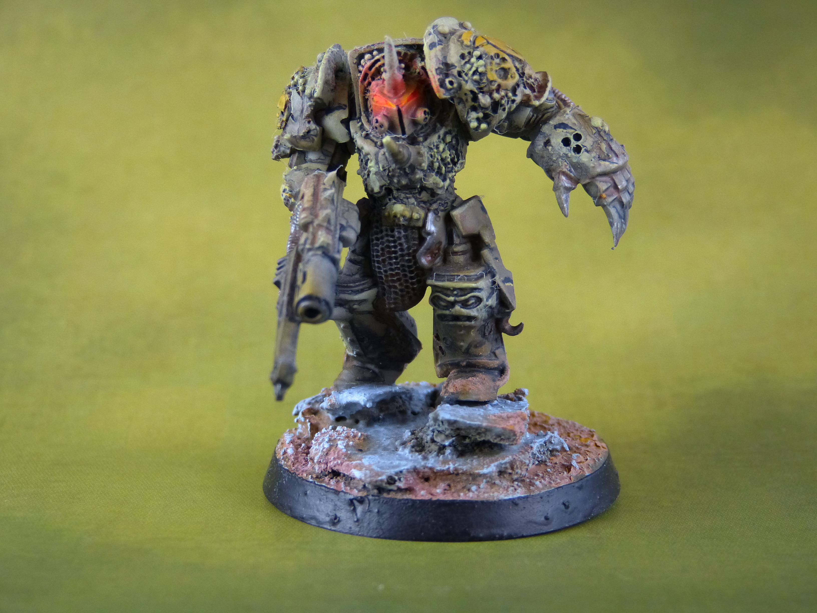 Conversion, Death Guard, Nurgle, Object Source Lighting, Power Fist, Warhammer 40 K