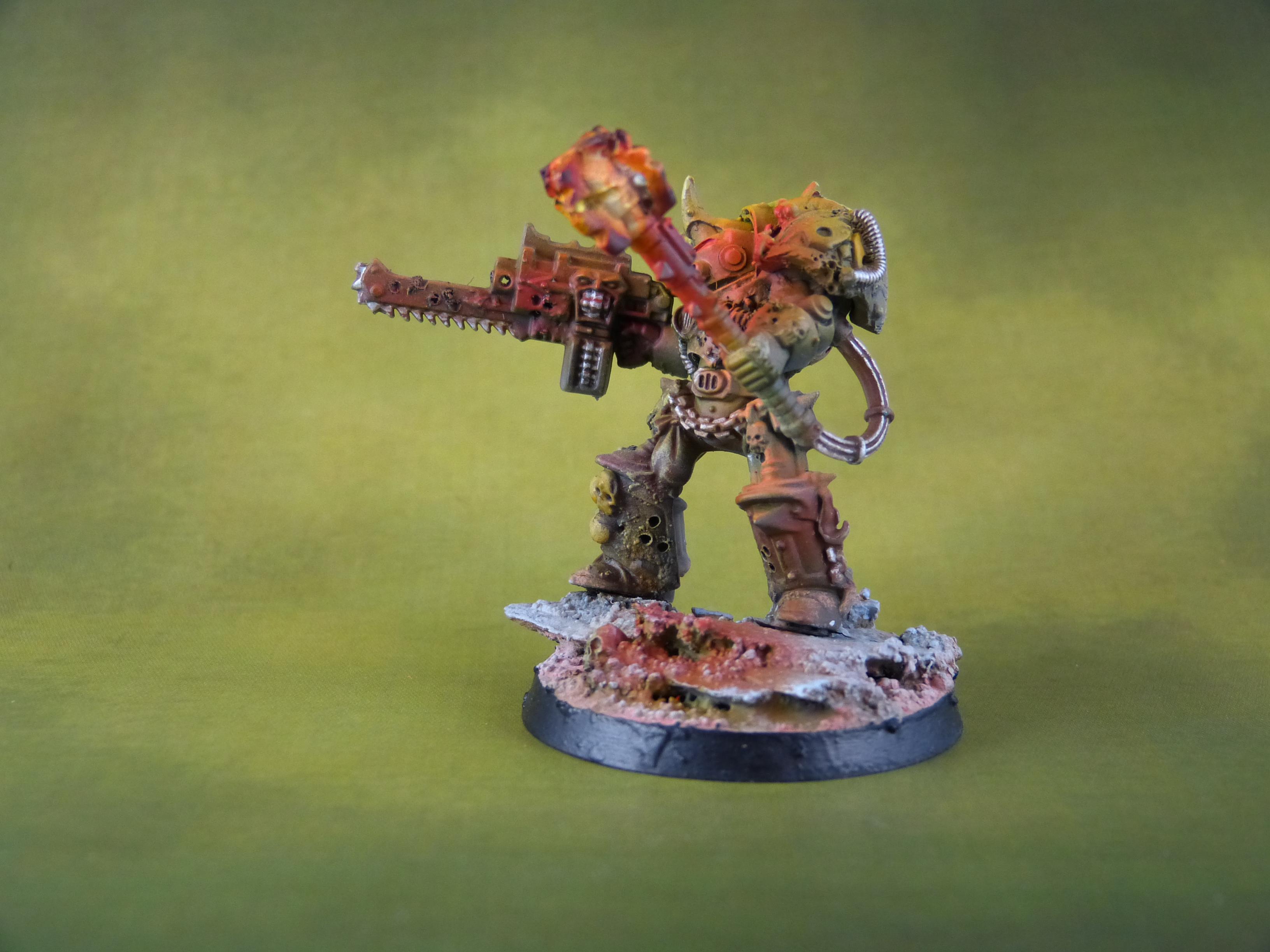 Conversion, Death Guard, Nurgle, Object Source Lighting, Power Maul, Warhammer 40 K