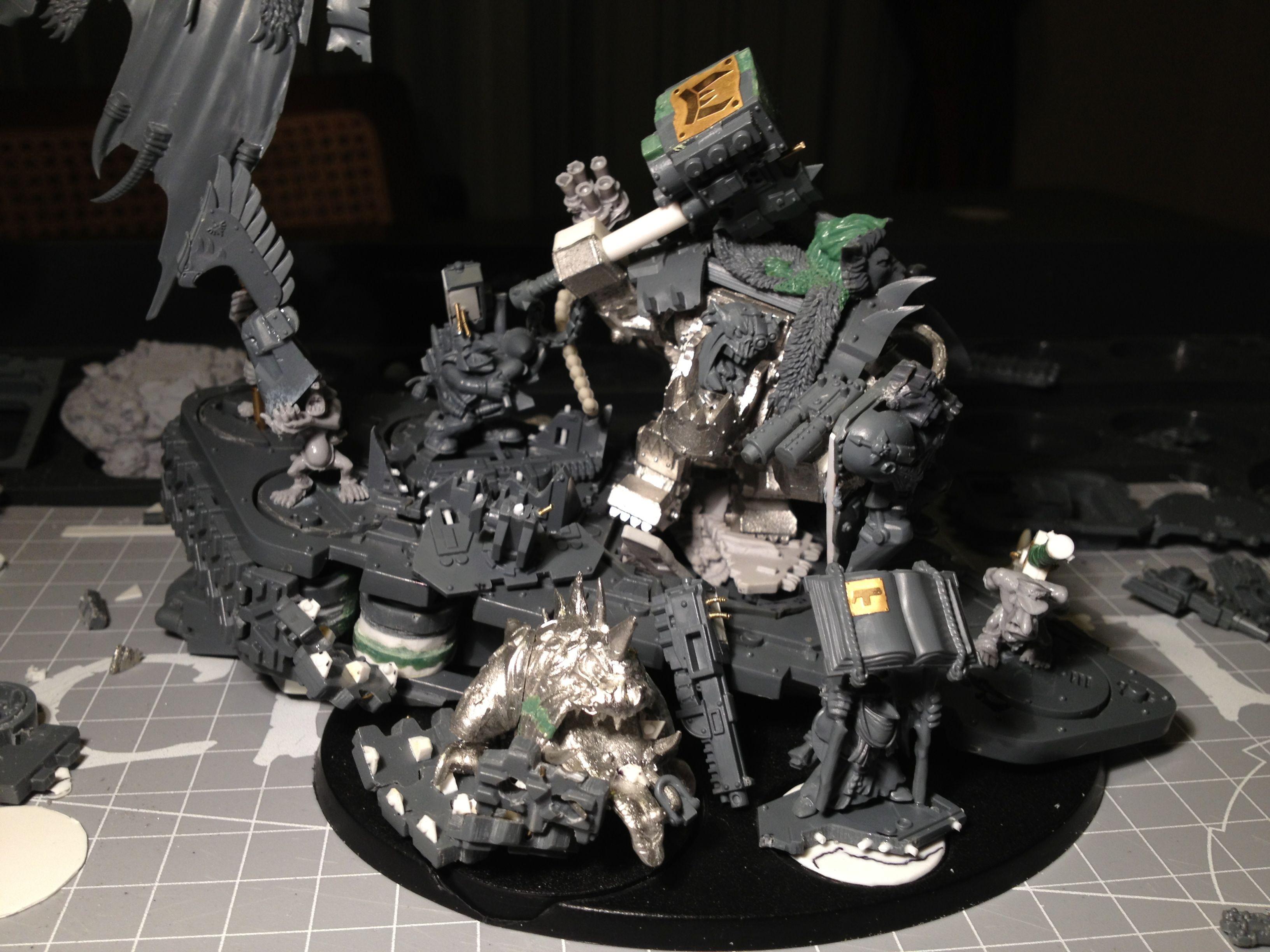 Da Dark Angelz, Orks, Warboss, Work In Progress