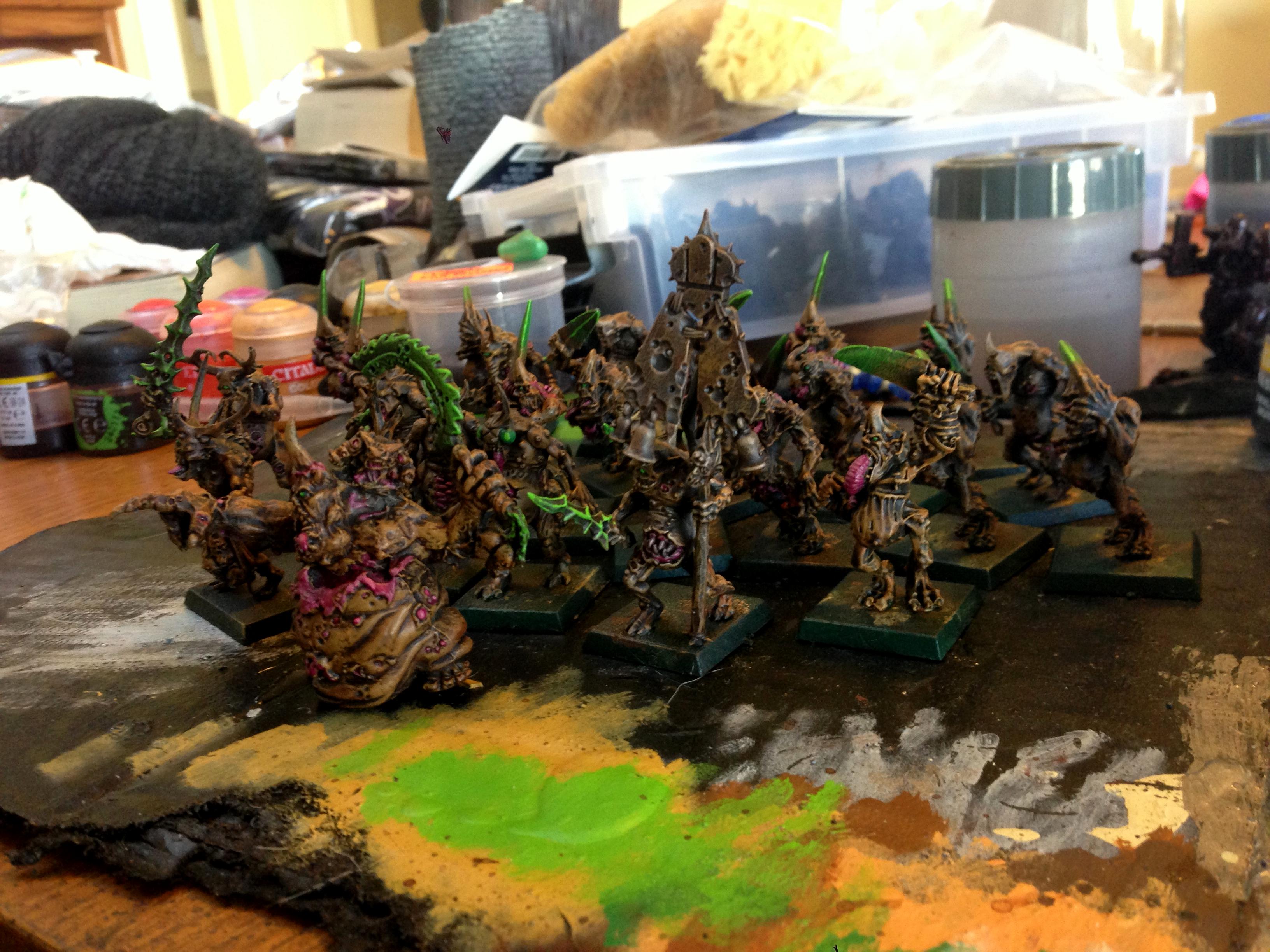 Nurgle, Plaguebearers, Work In Progress