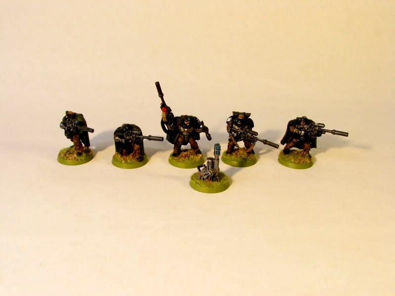 Becon, Scouts, Snipers, Space Marines, Troops
