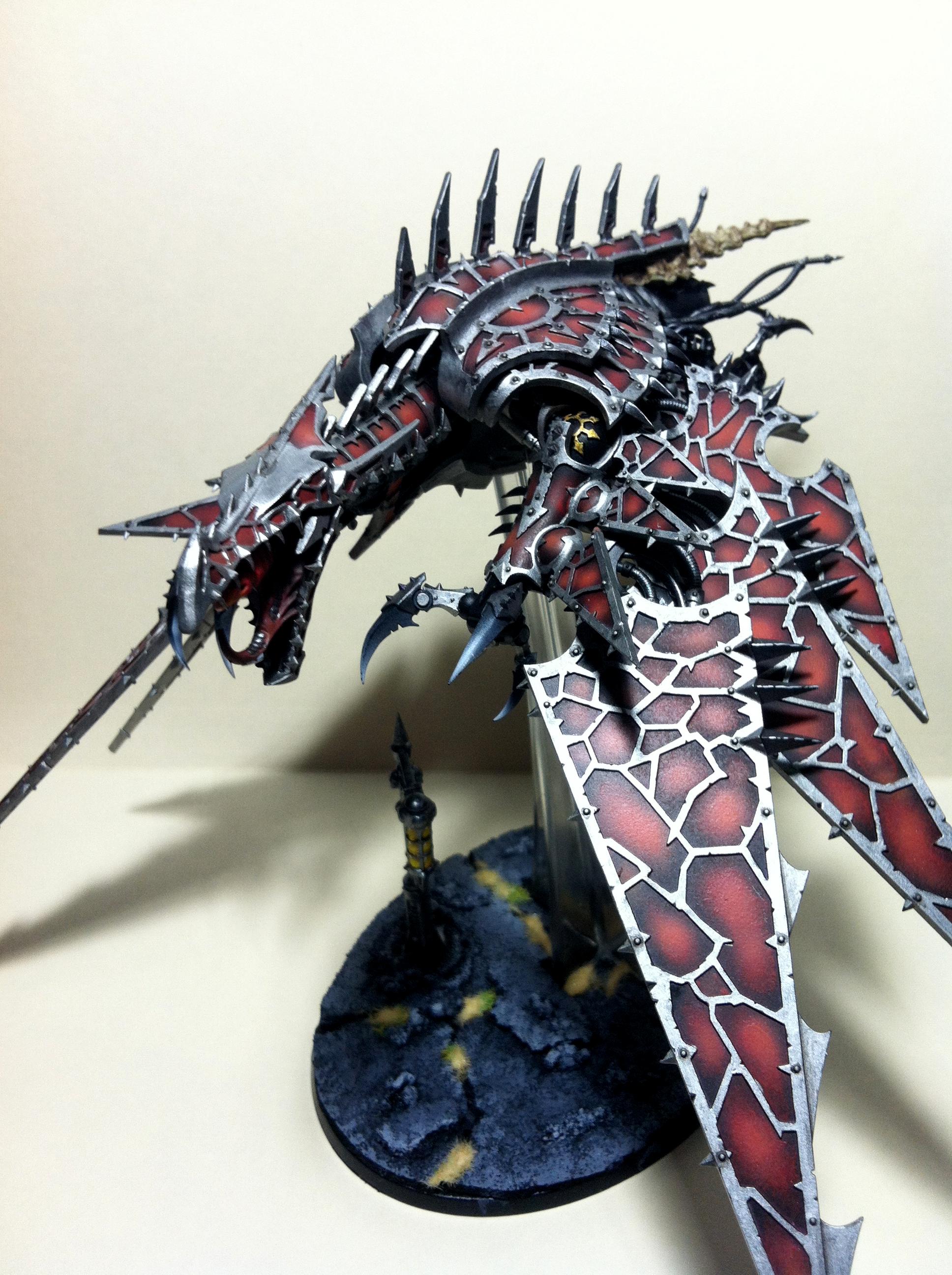 Airbrush, Chaos, Chaos Space Marines, Flyer, Heldrake, Vehicle