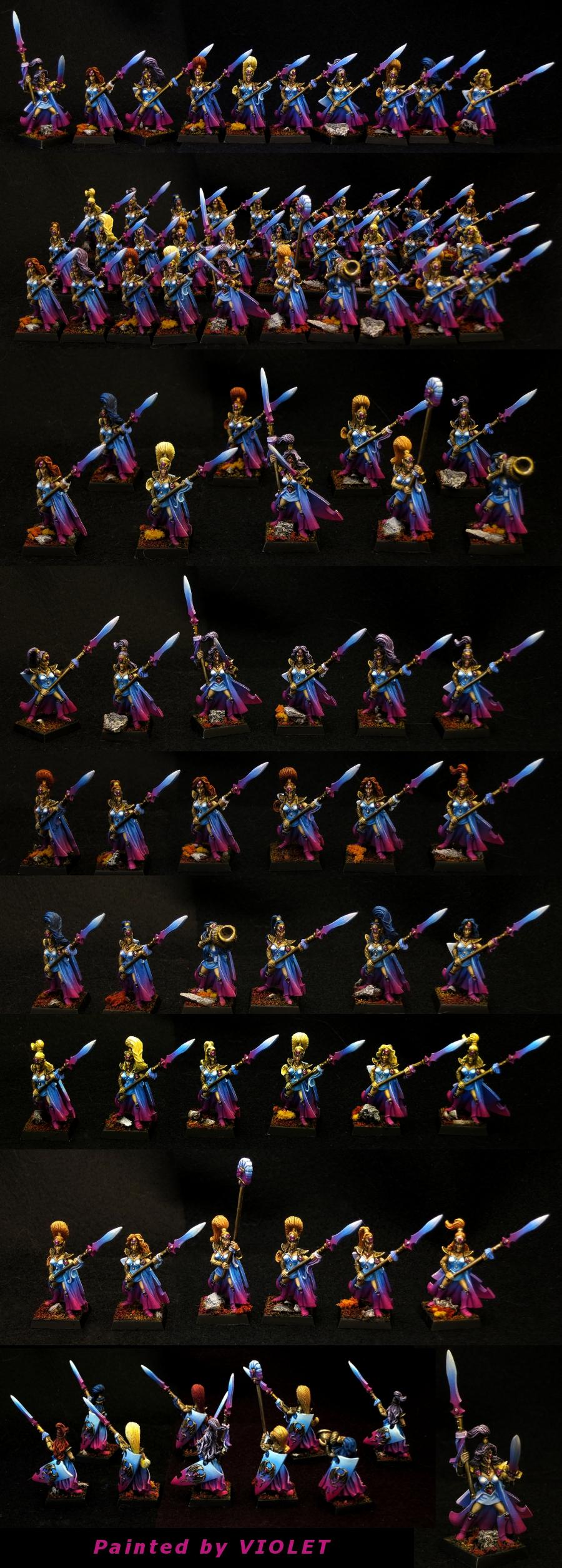 Elves, Female, Handmaiden, High Elves, Violet